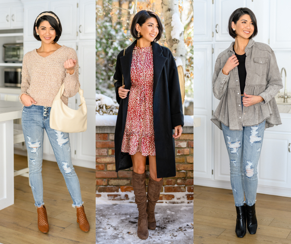10 Cute Snow Day Outfits for Winter Weather — bows & sequins