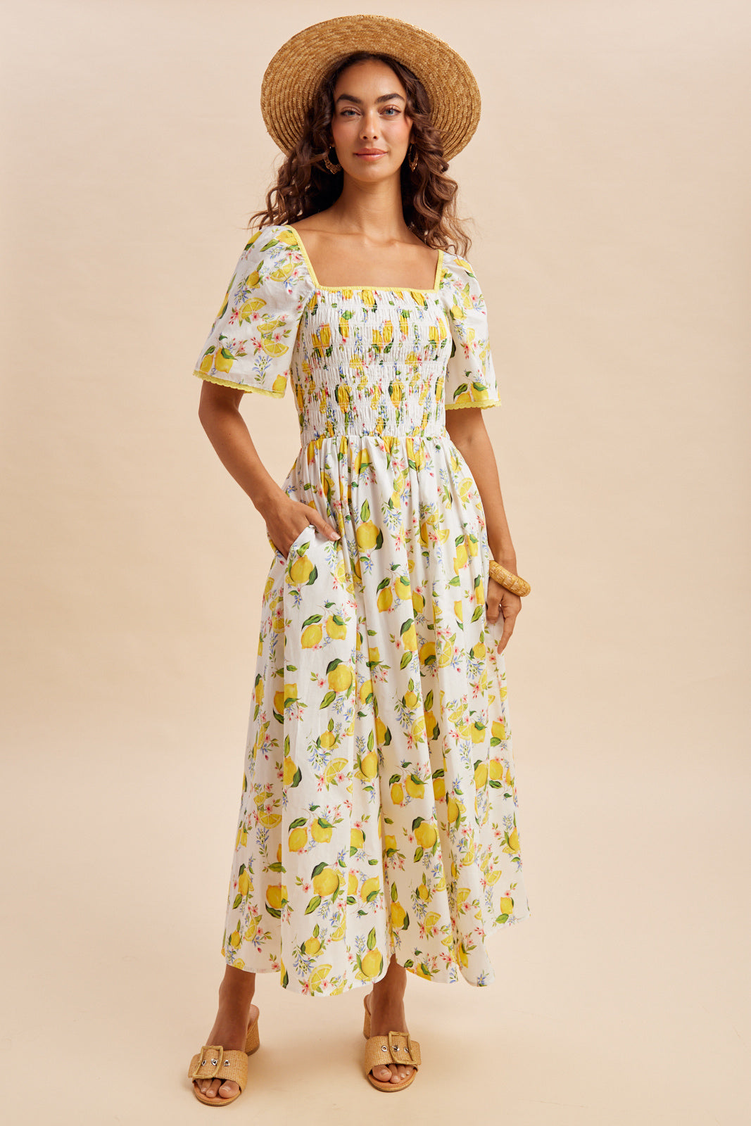 Sweet Lemonade 100 Cotton Garden Dress