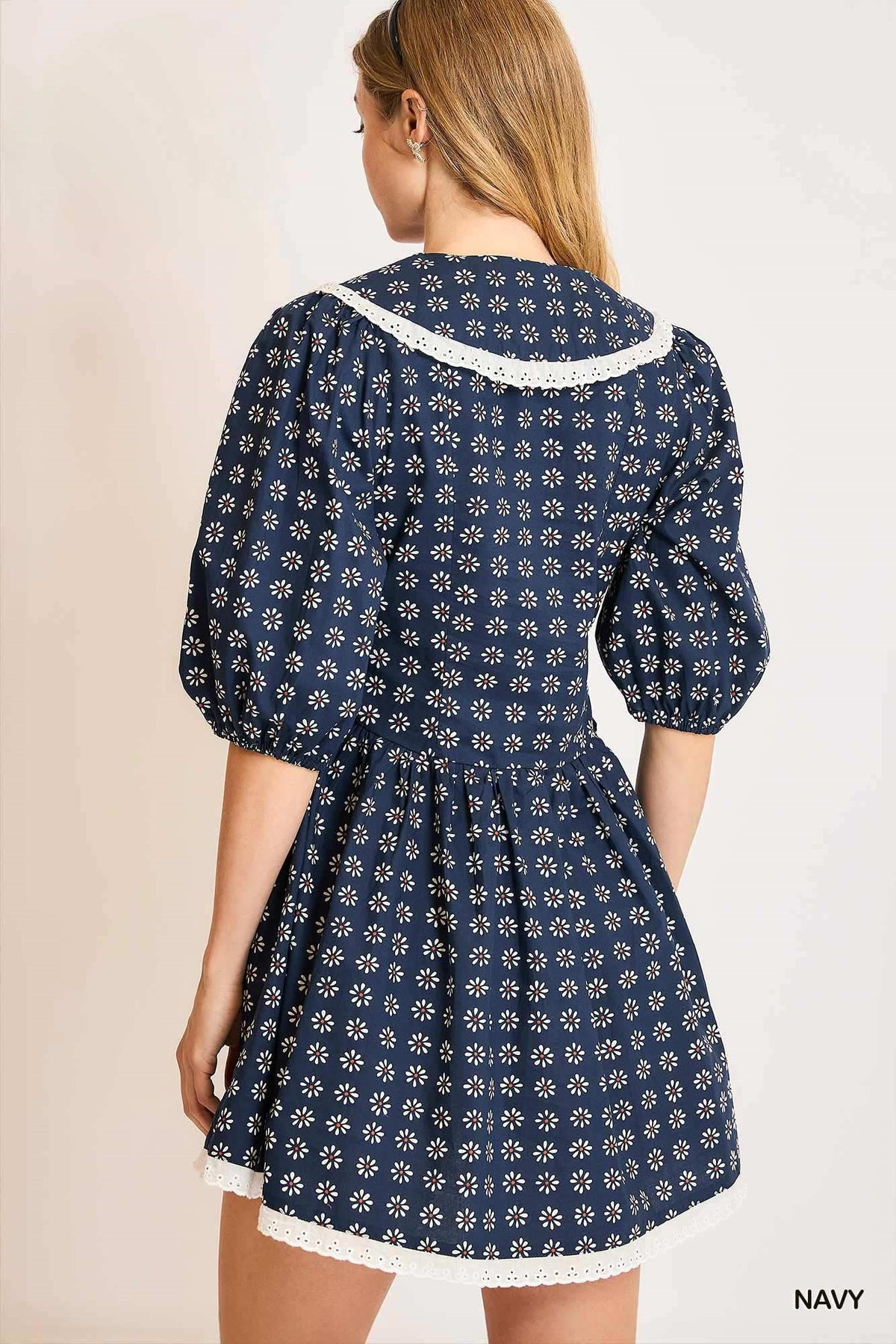 Book Club Peter Pan Floral Dress