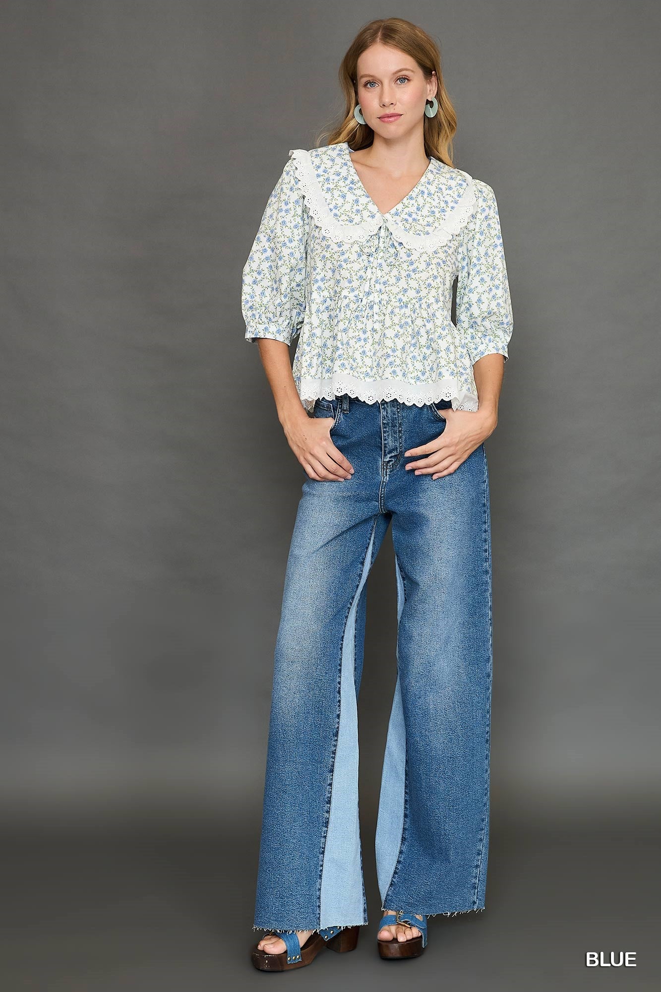 Peter Pan Cotton Ruffle Top *PREORDER*