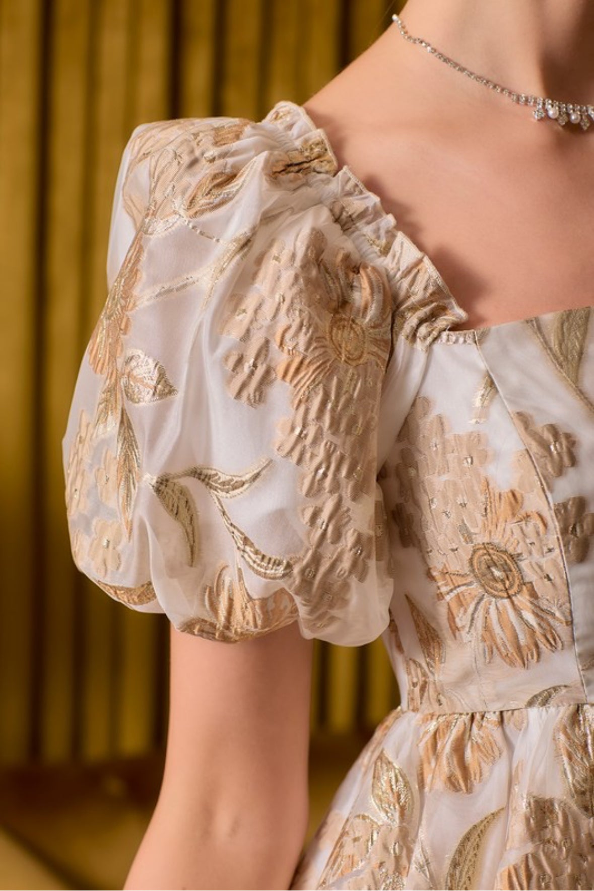 Fearless Dress in Swifty Holiday Gold -SALE-