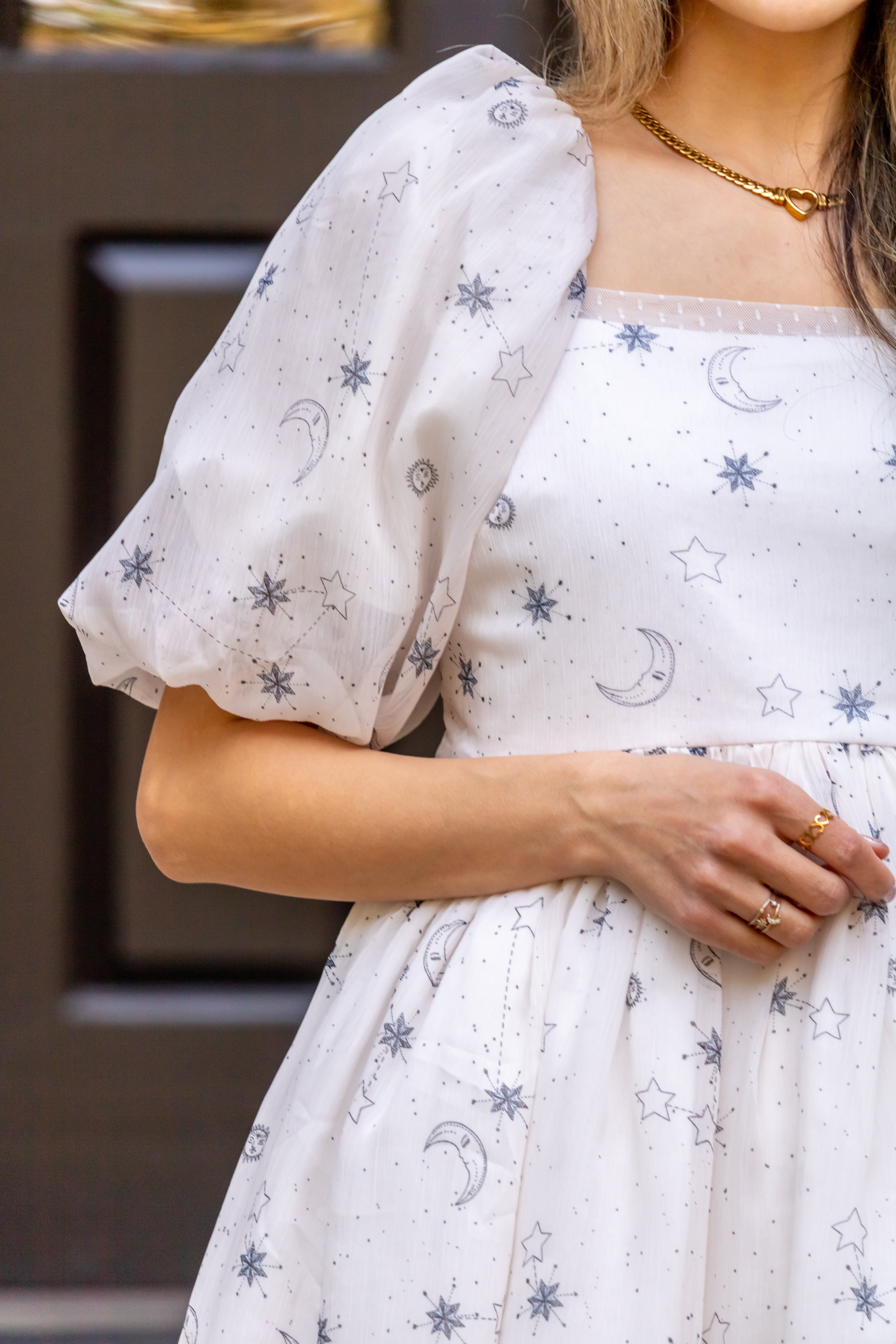 Celestial Dress in Heavenly Coquette Sky