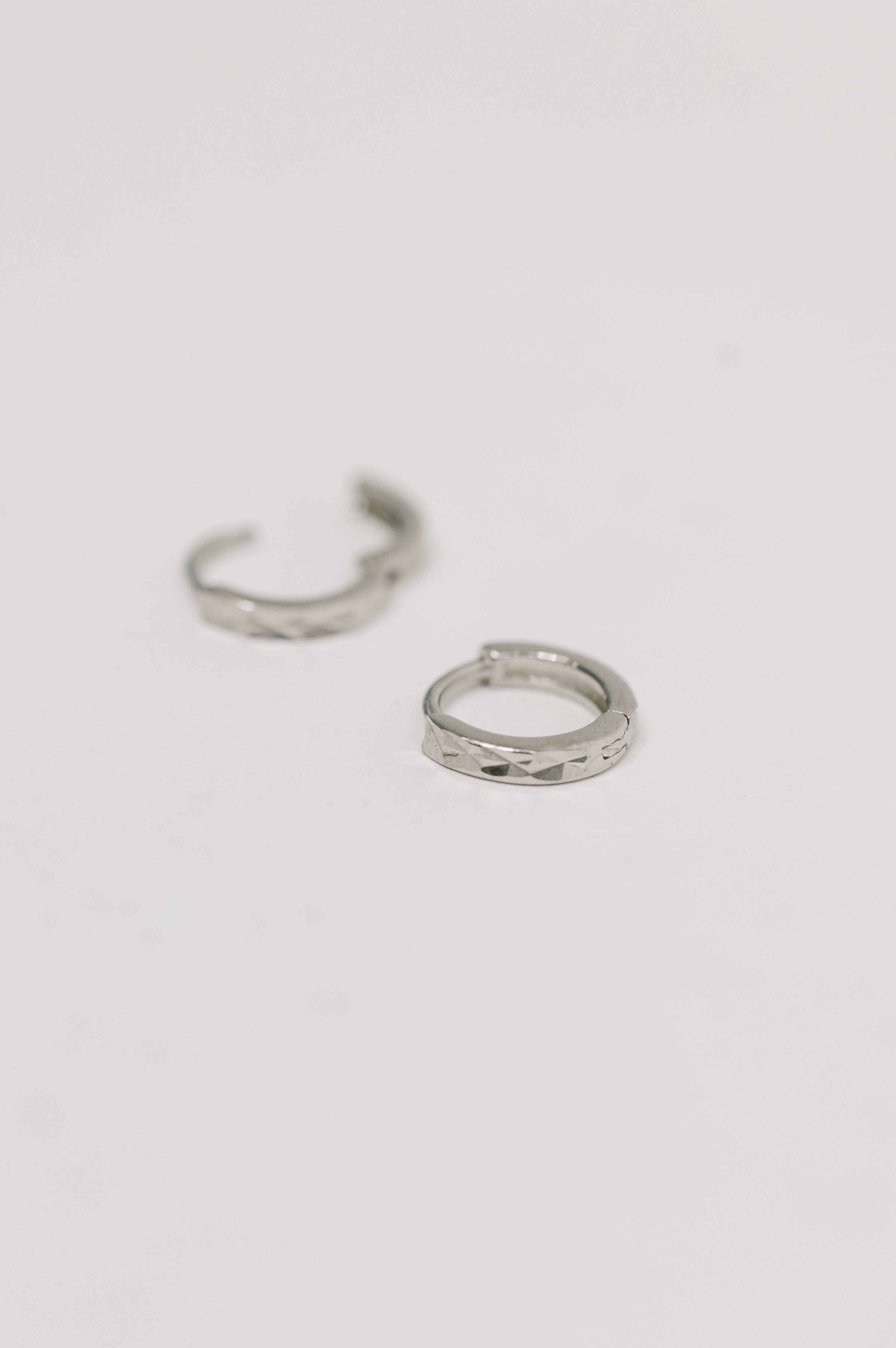 Charming Hammered Sterling Silver Earrings