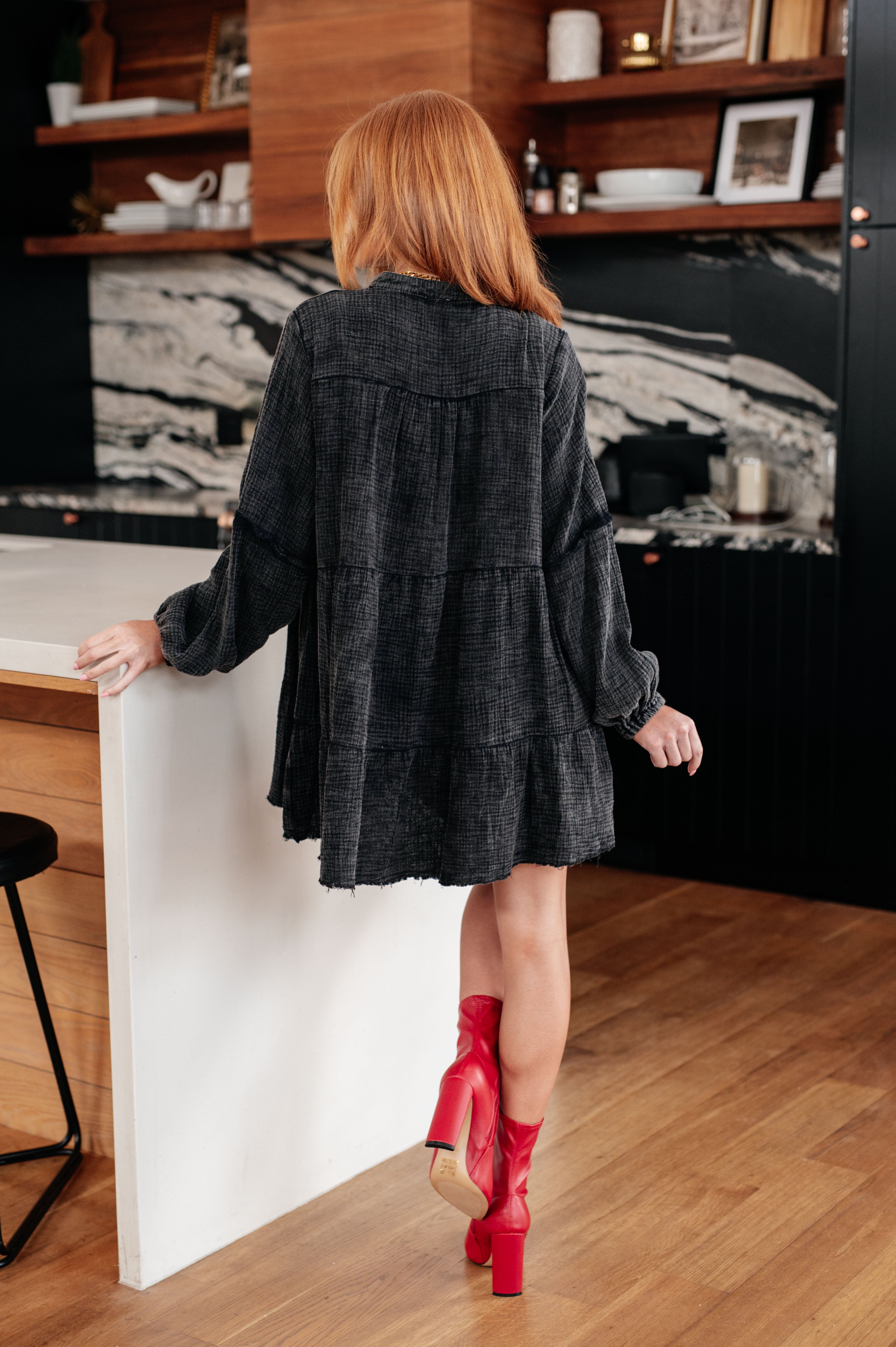 Autumn Darling Mineral Wash Cotton Dress