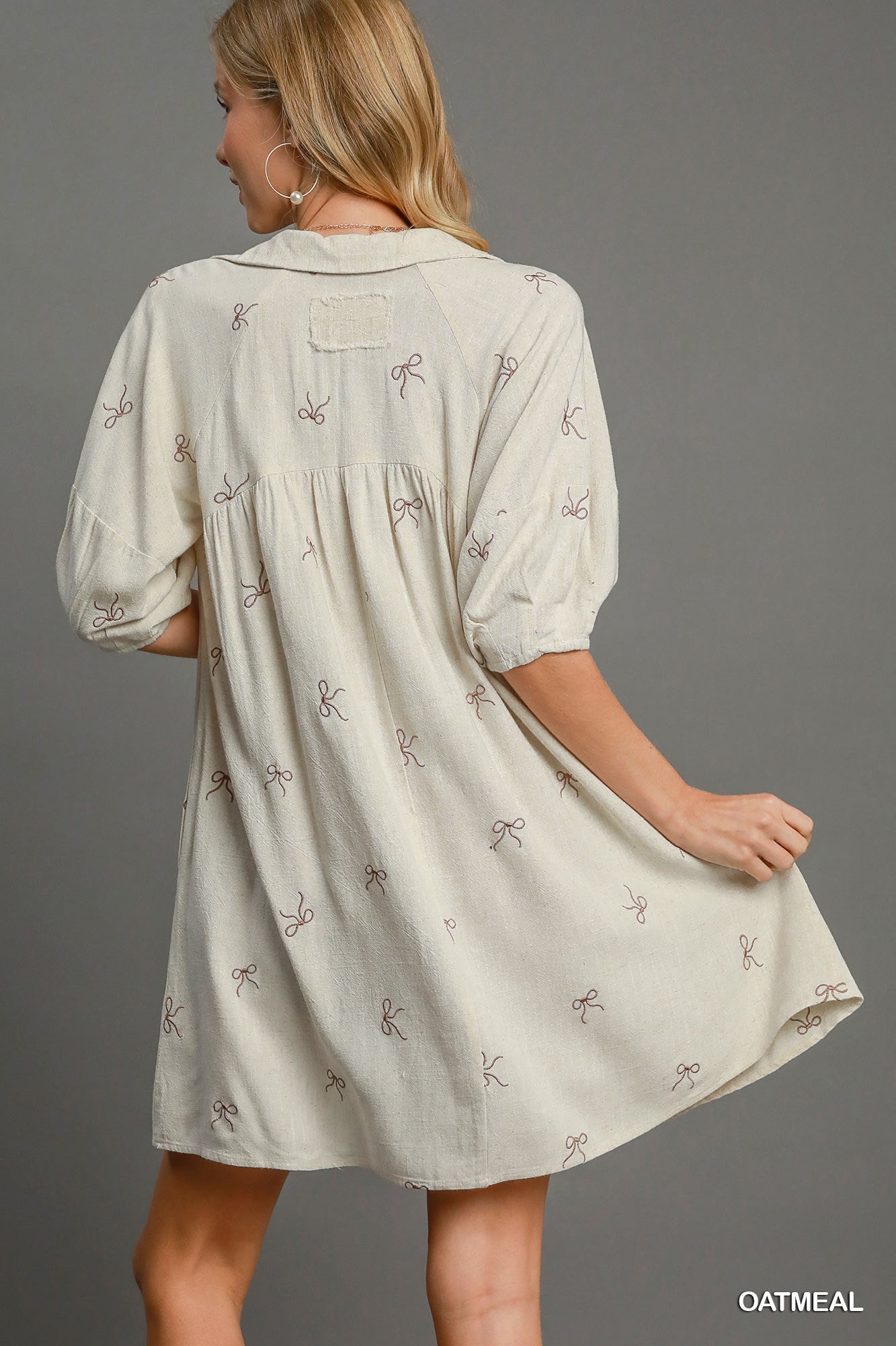 Bow Beautiful Linen Dress