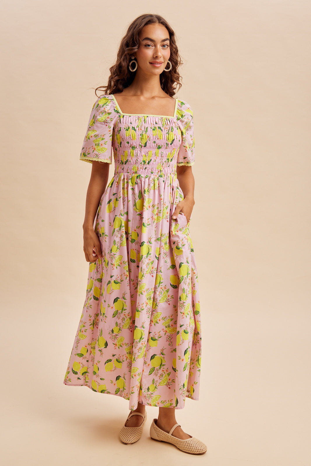 Pink Lemonade 100 Cotton Garden Dress