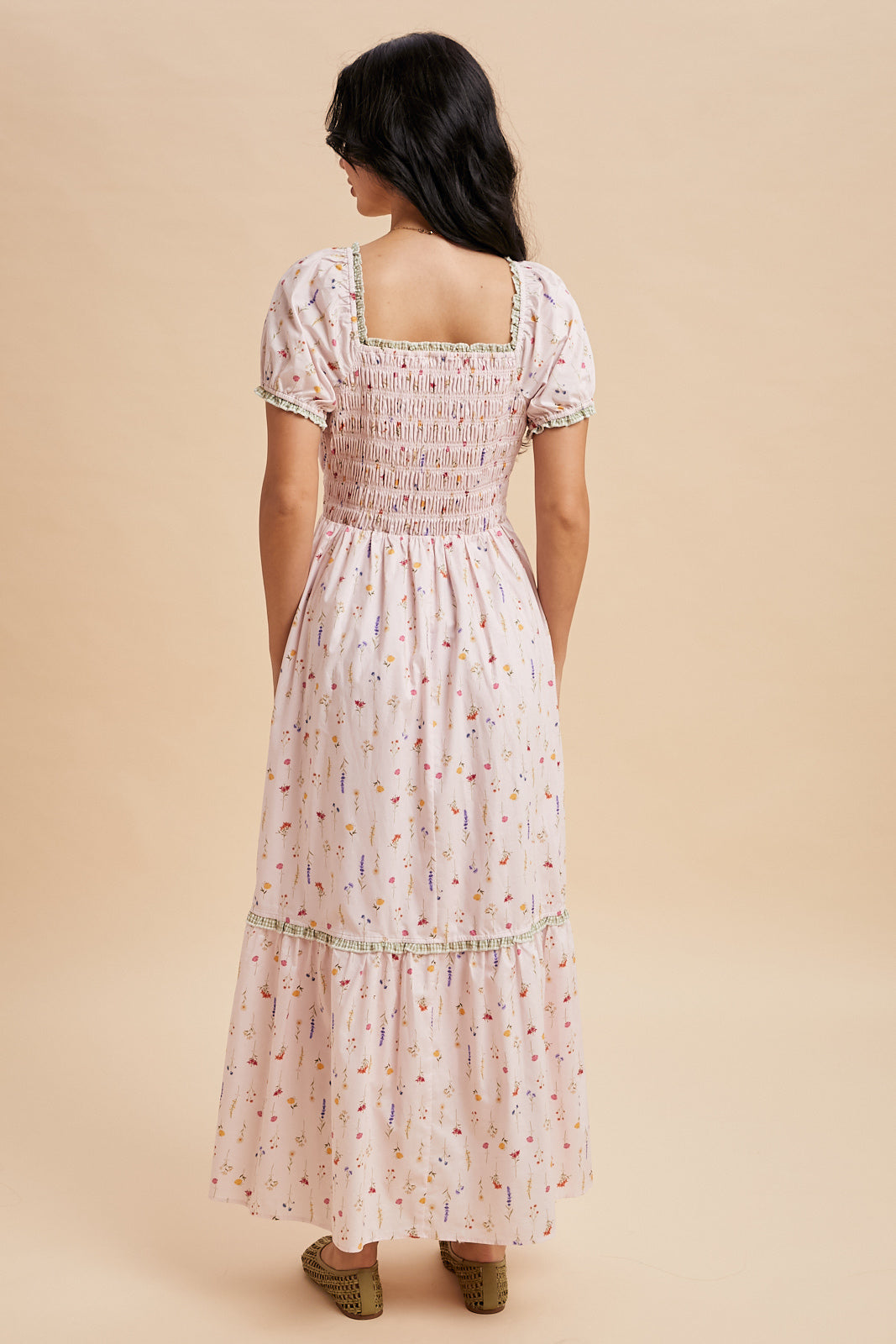 Vintage Floral Cotton Maxi Dress *preorder*