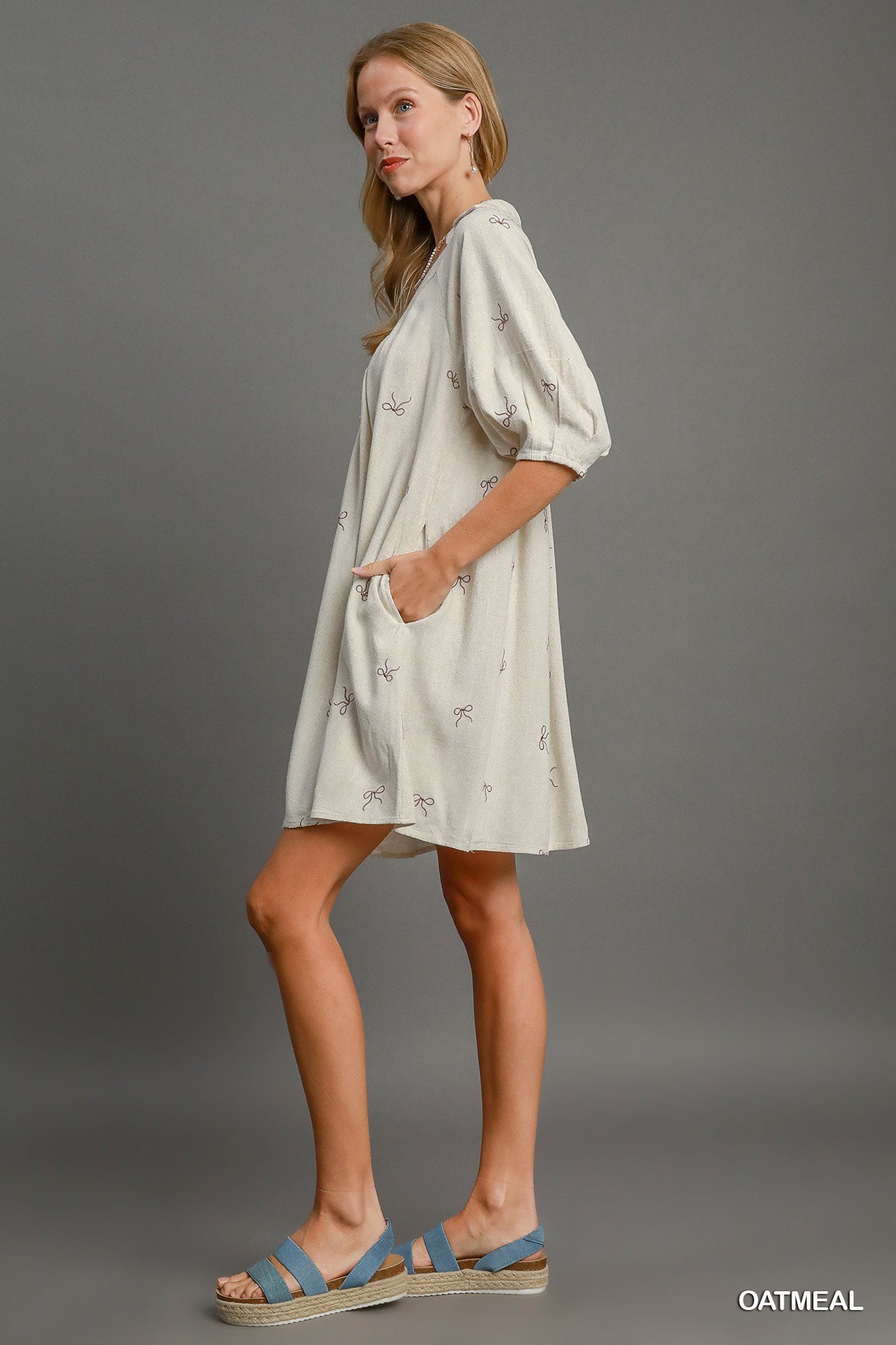 Bow Beautiful Linen Dress