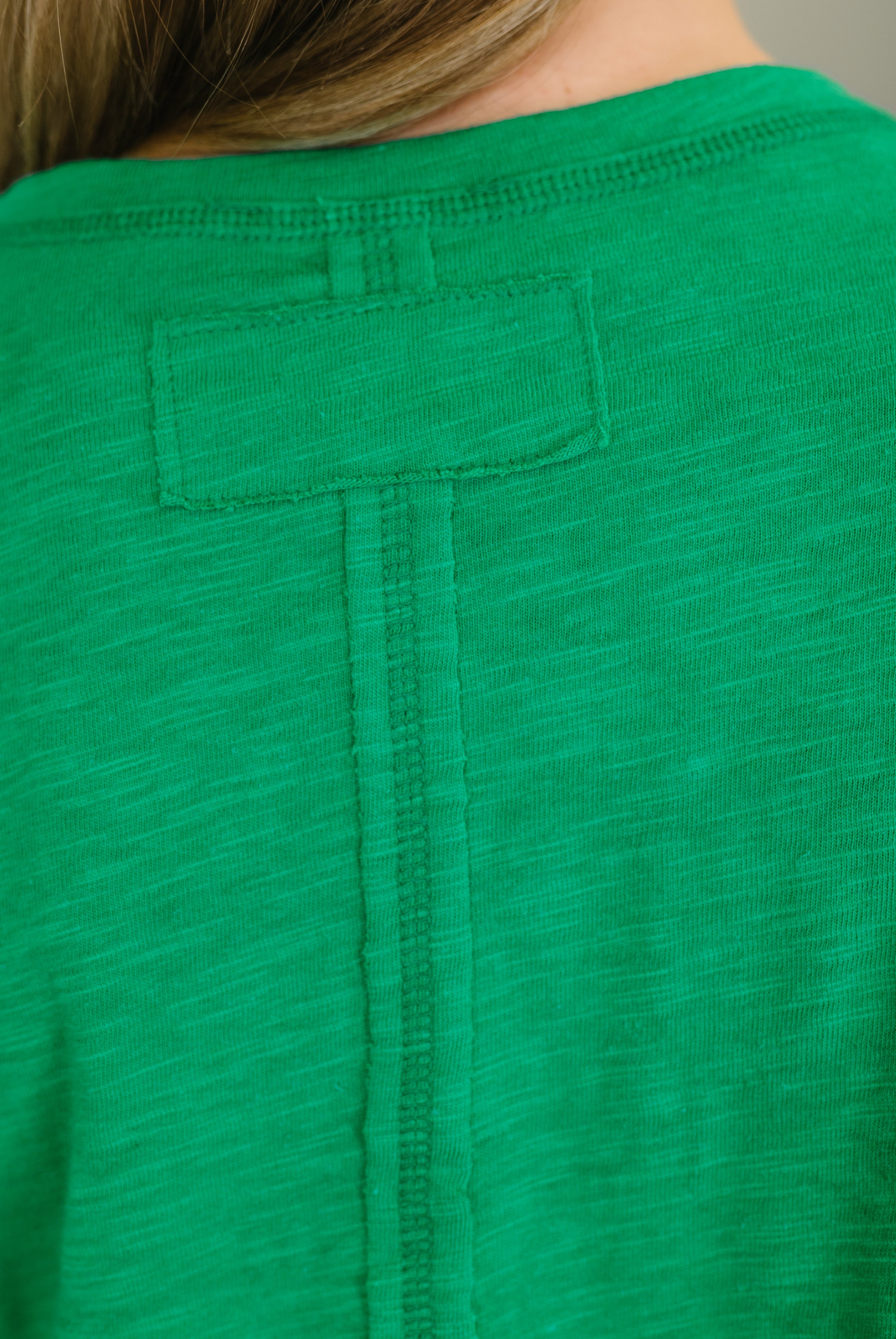 Effortless Edit Cotton Tee in Kelly Green