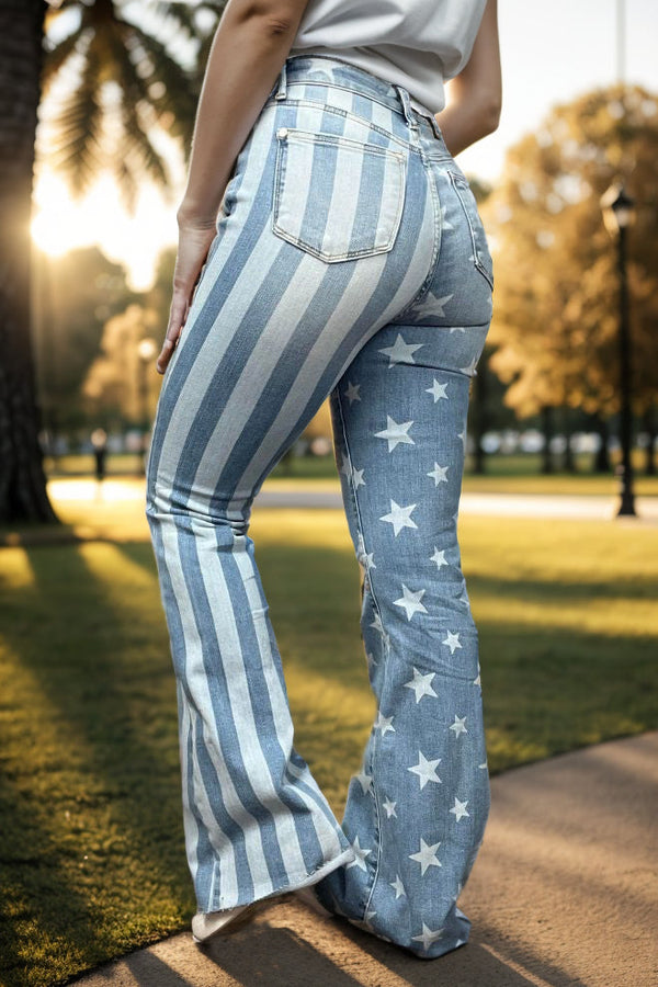 Freedom Rings Judy Blue Flares Jeans