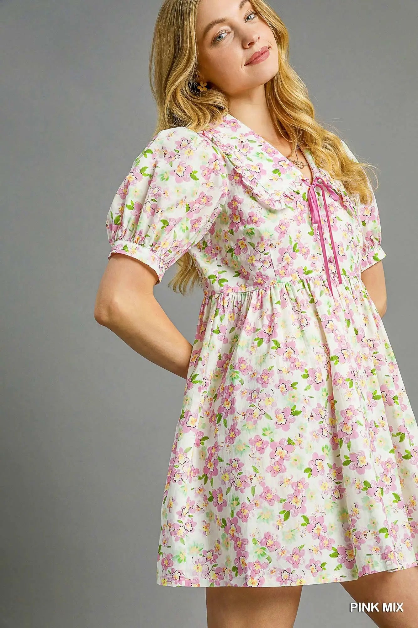 Cherry Blossom Cotton Babydoll Dress *preorder*