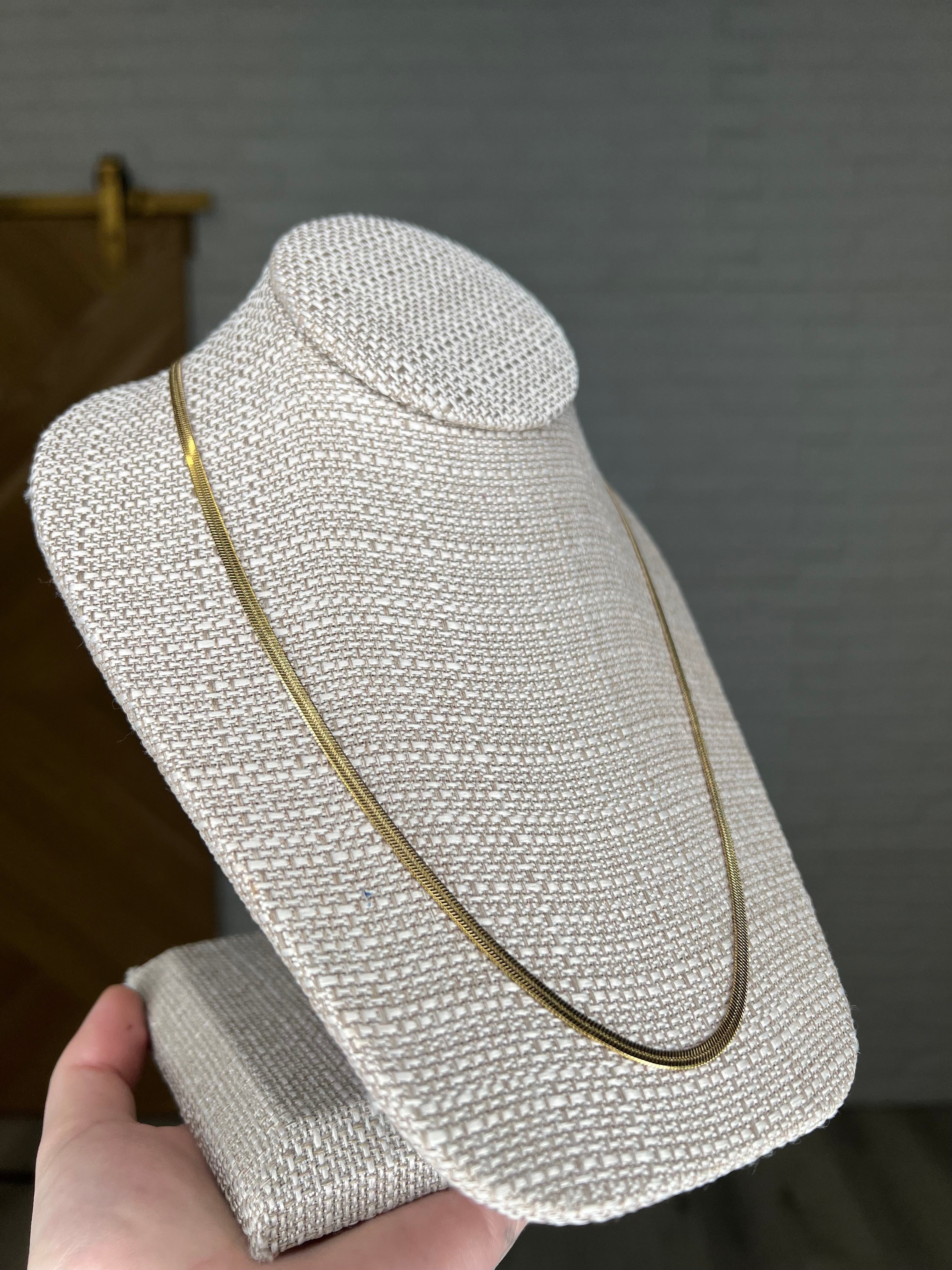 18k Gold Plated Sheer Perfection Snake Chain Necklace