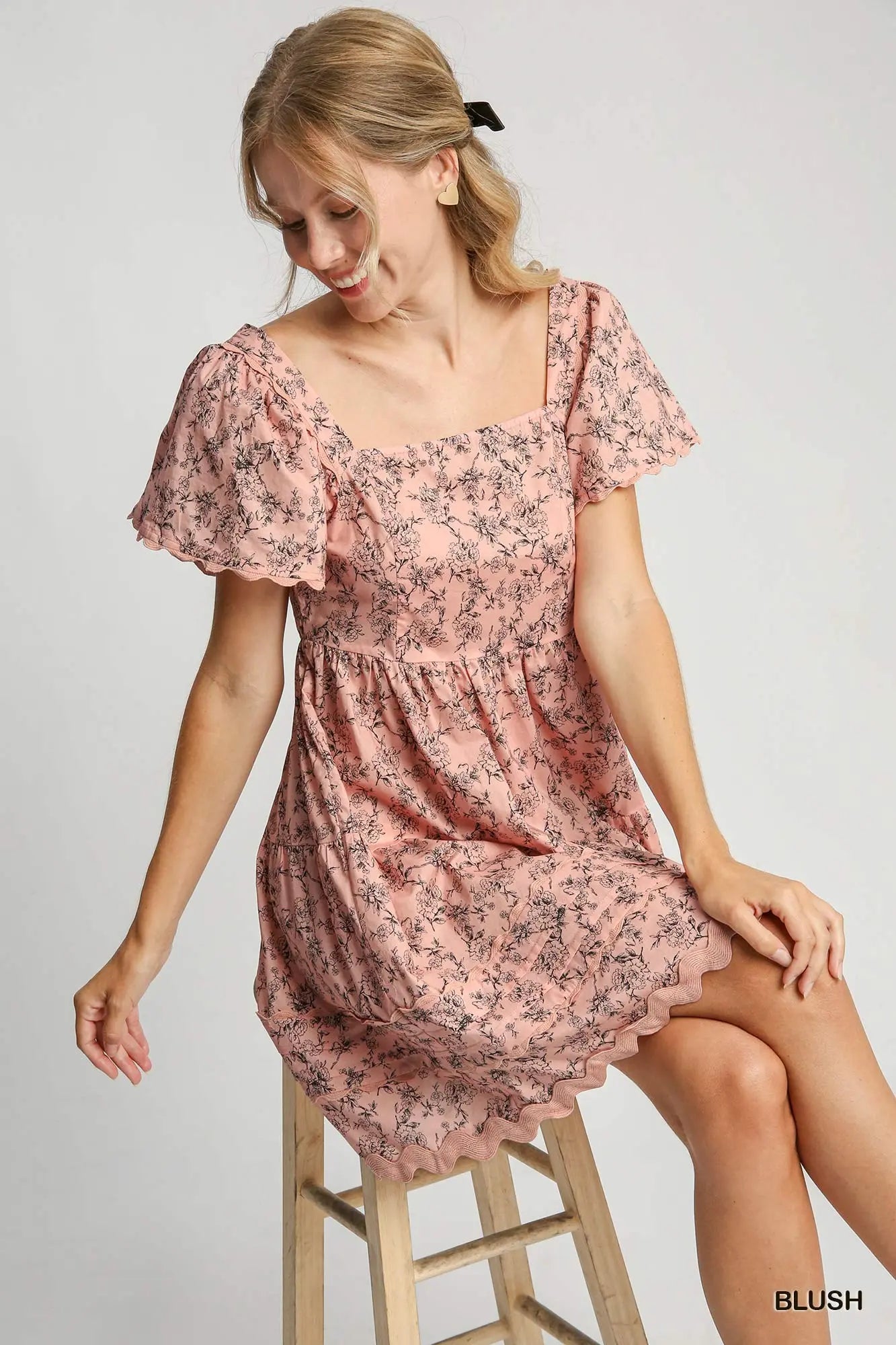 Cottage Cutie Vintage Floral Cotton Dress