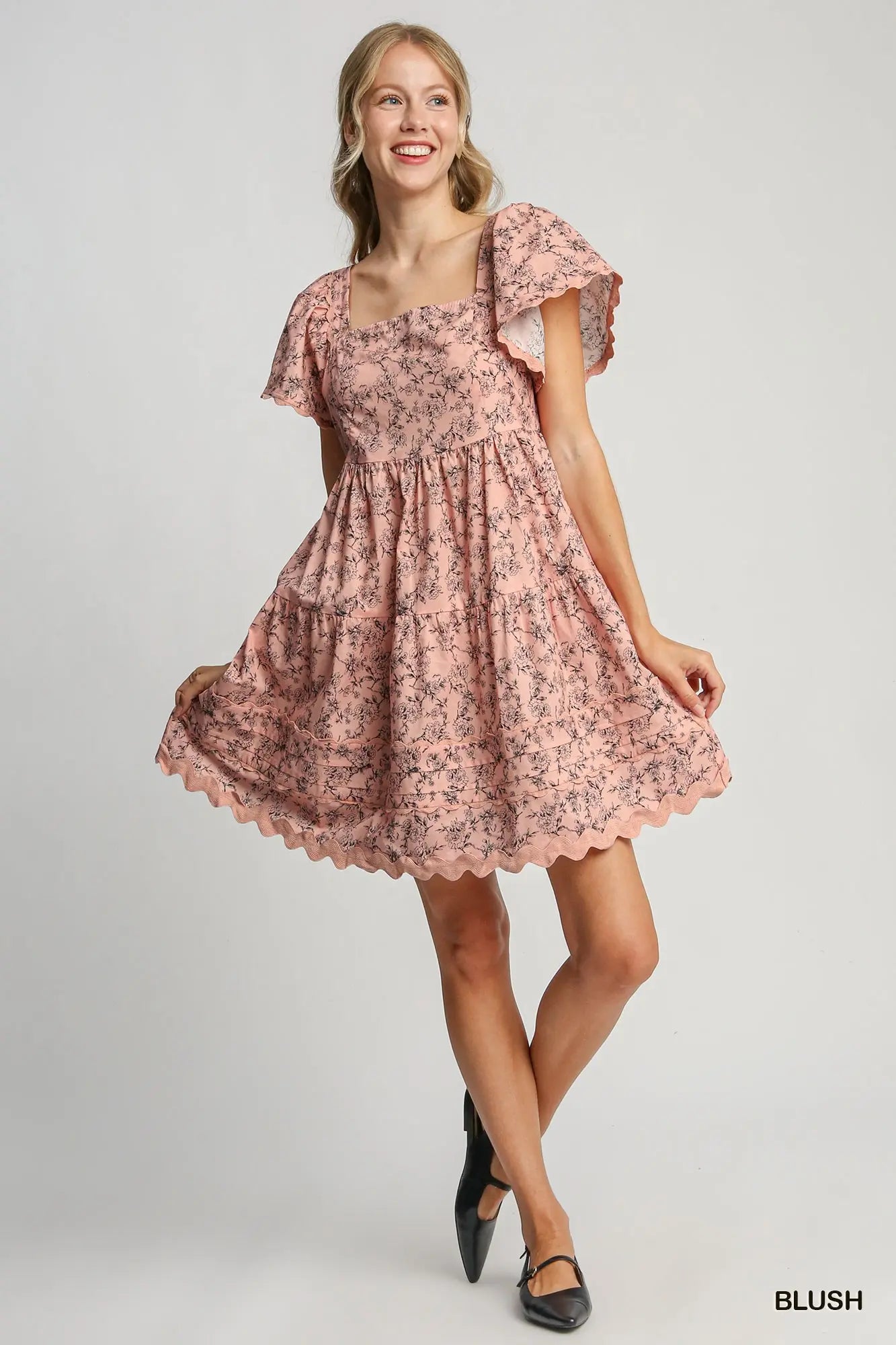 Cottage Cutie Vintage Floral Cotton Dress