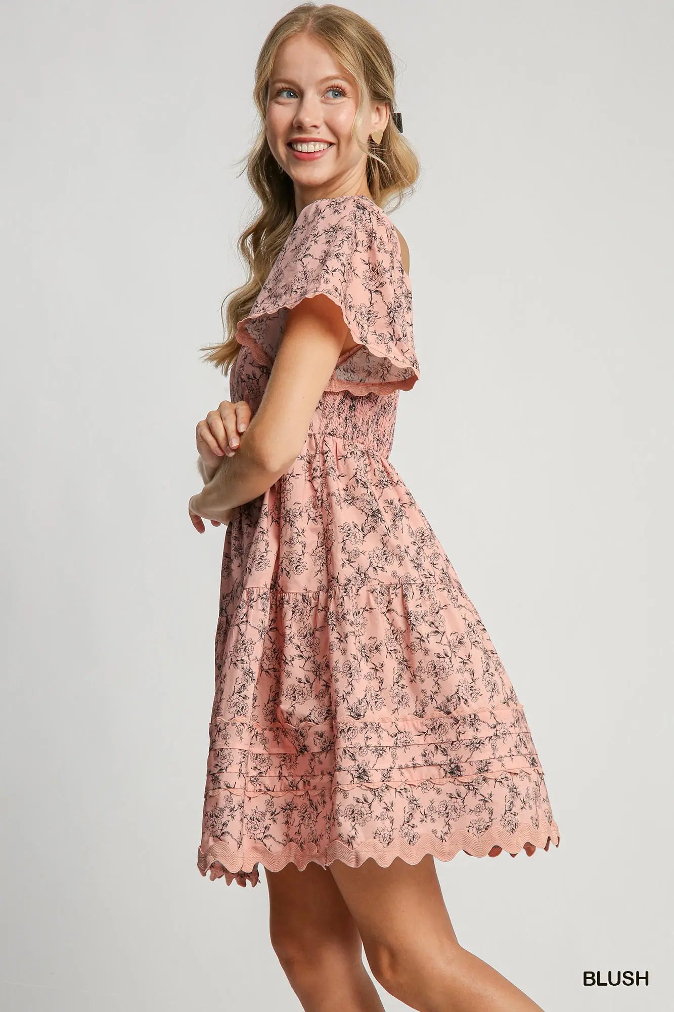 Cottage Cutie Vintage Floral Cotton Dress