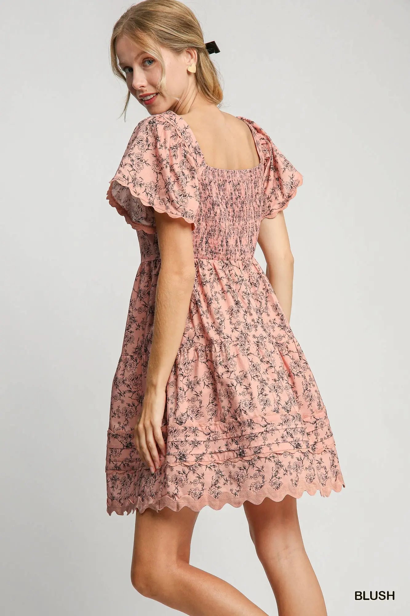 Cottage Cutie Vintage Floral Cotton Dress