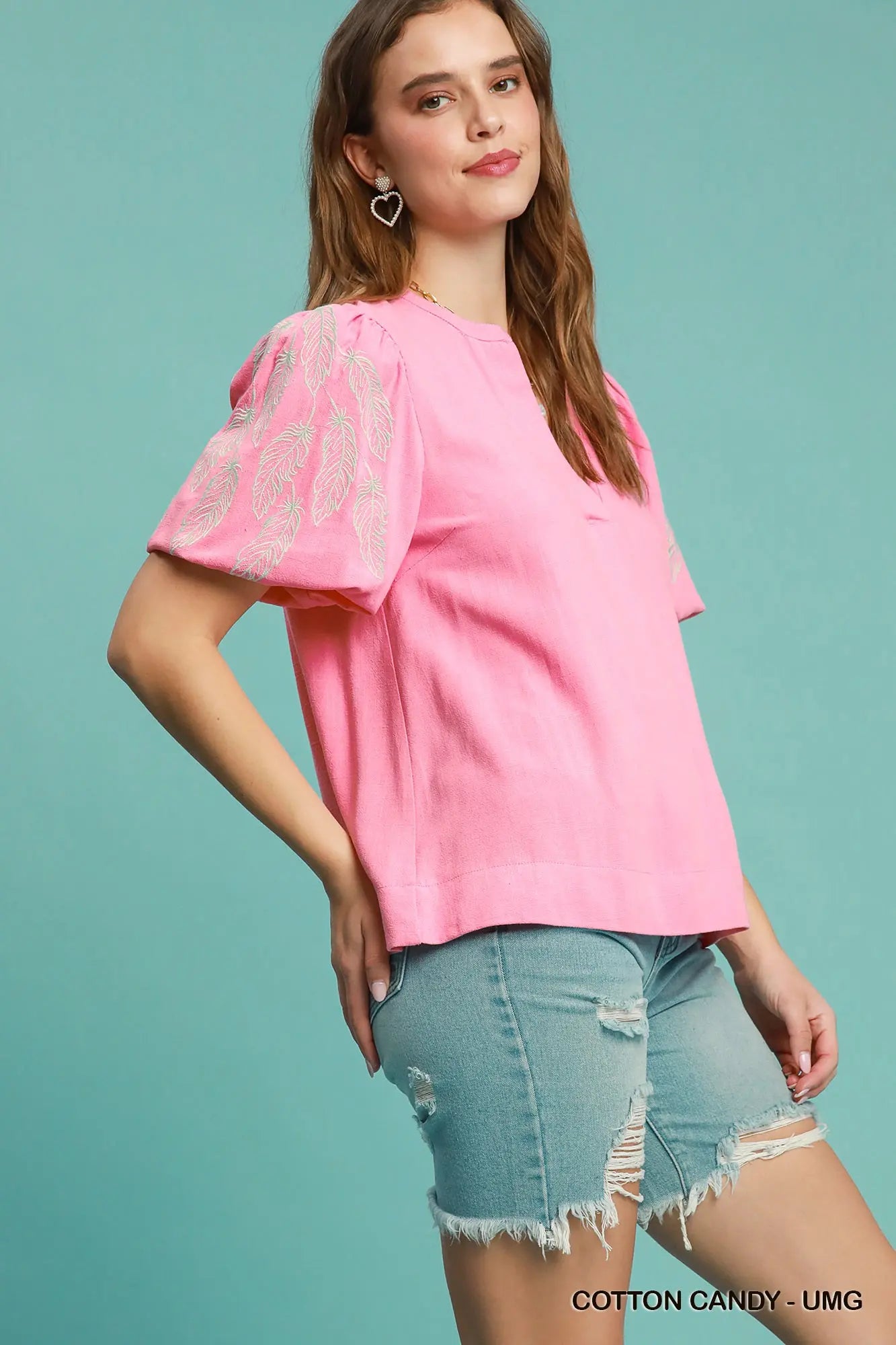 Pretty In Pink Linen Blouse *PREORDER*