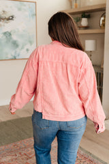 POL Main Stage Corduroy Jacket in Neon Pink