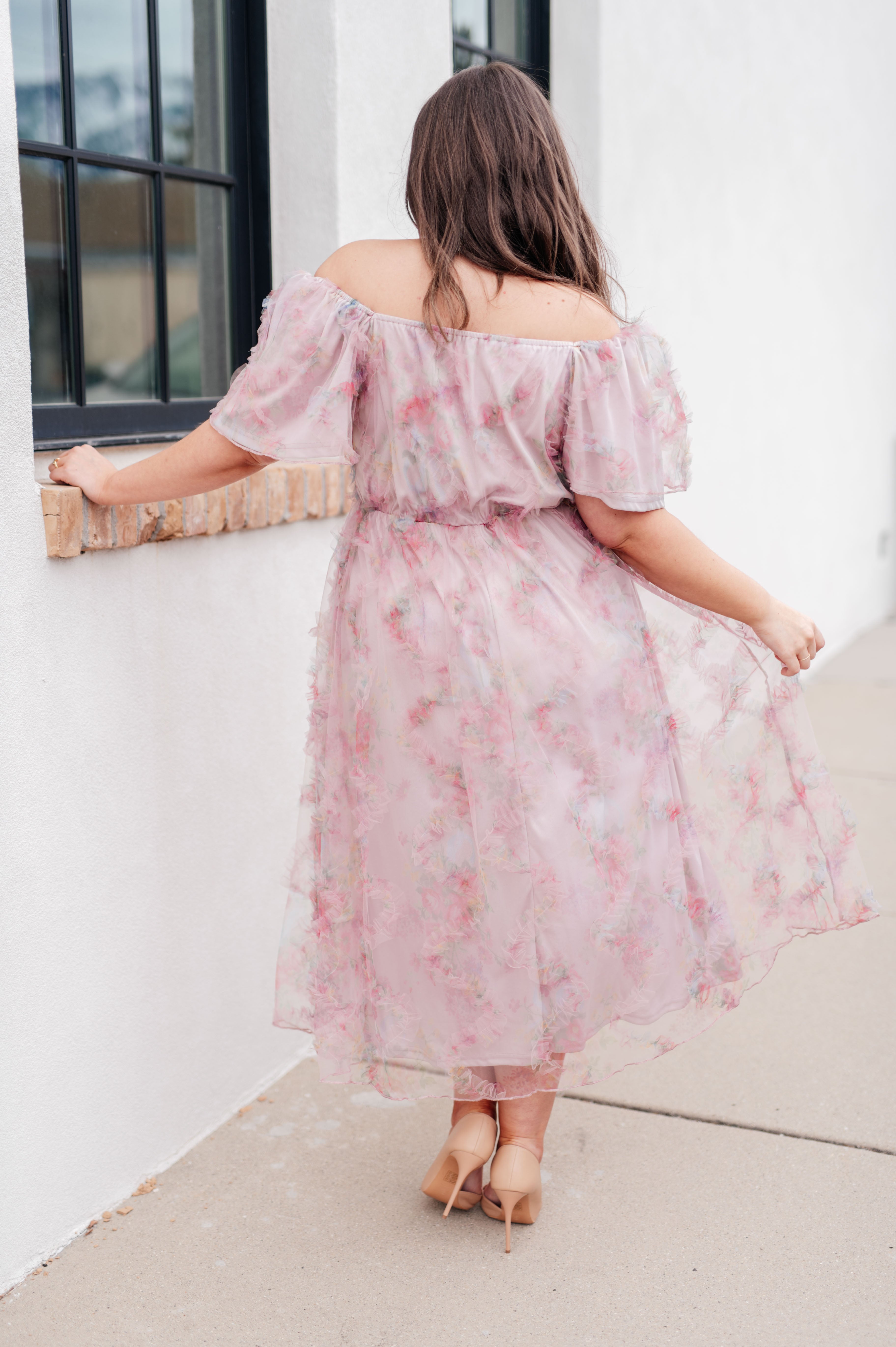 My Little Songbird Flutter Sleeve High Tea Dress