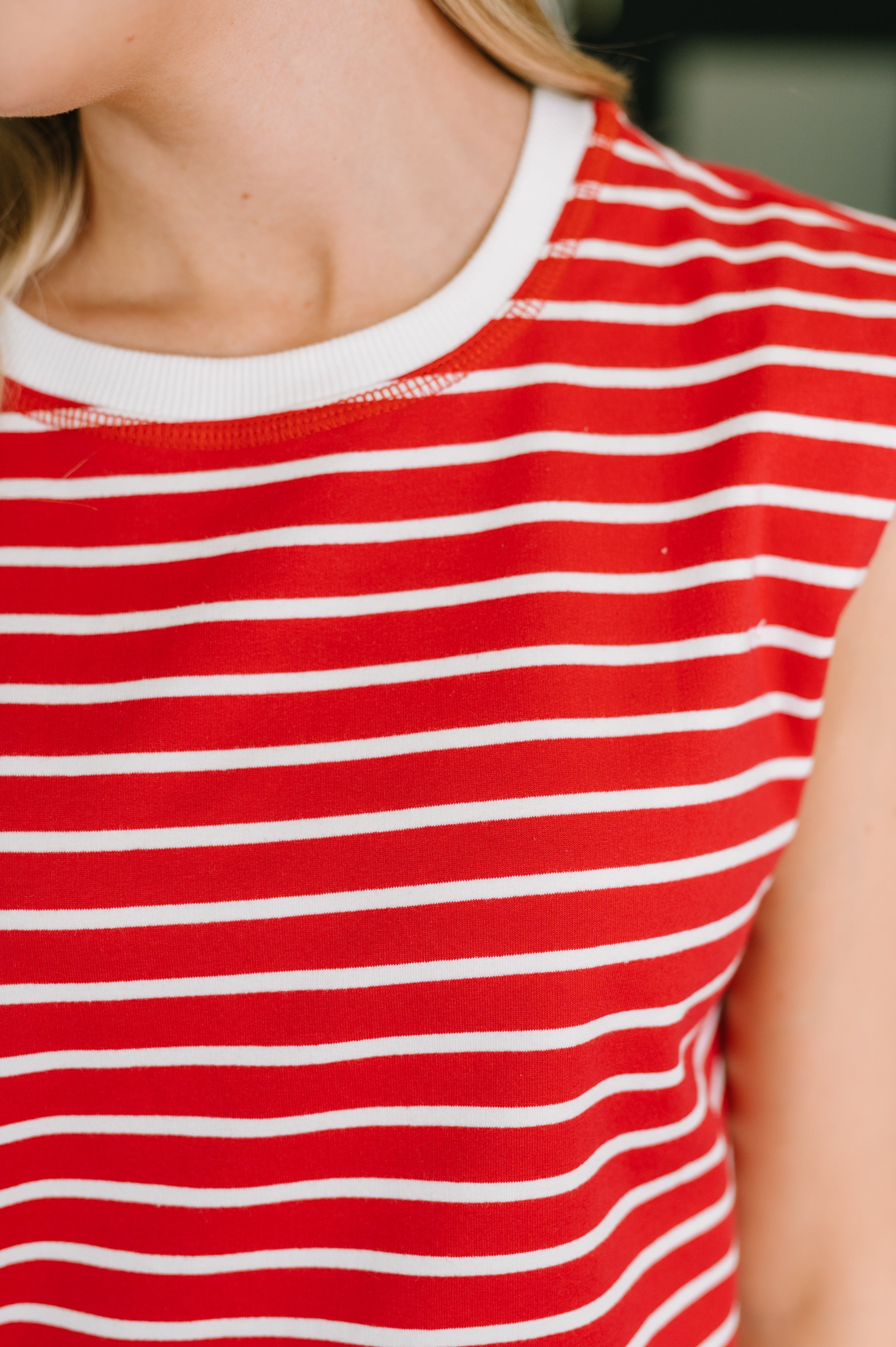 Striped Cutie Tee in Red