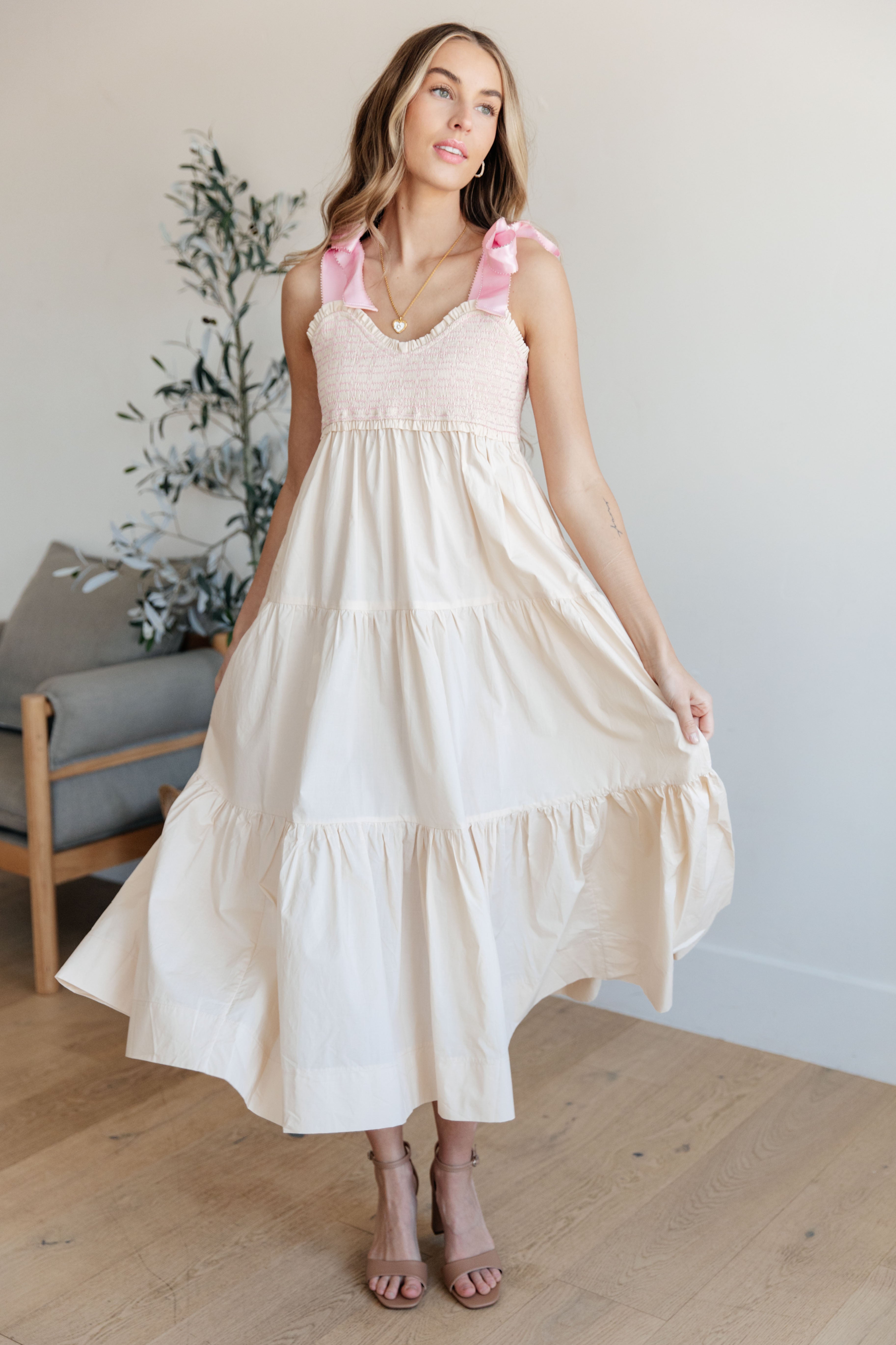 Truly Scrumptious 100 Cotton Coquette Tiered Dress