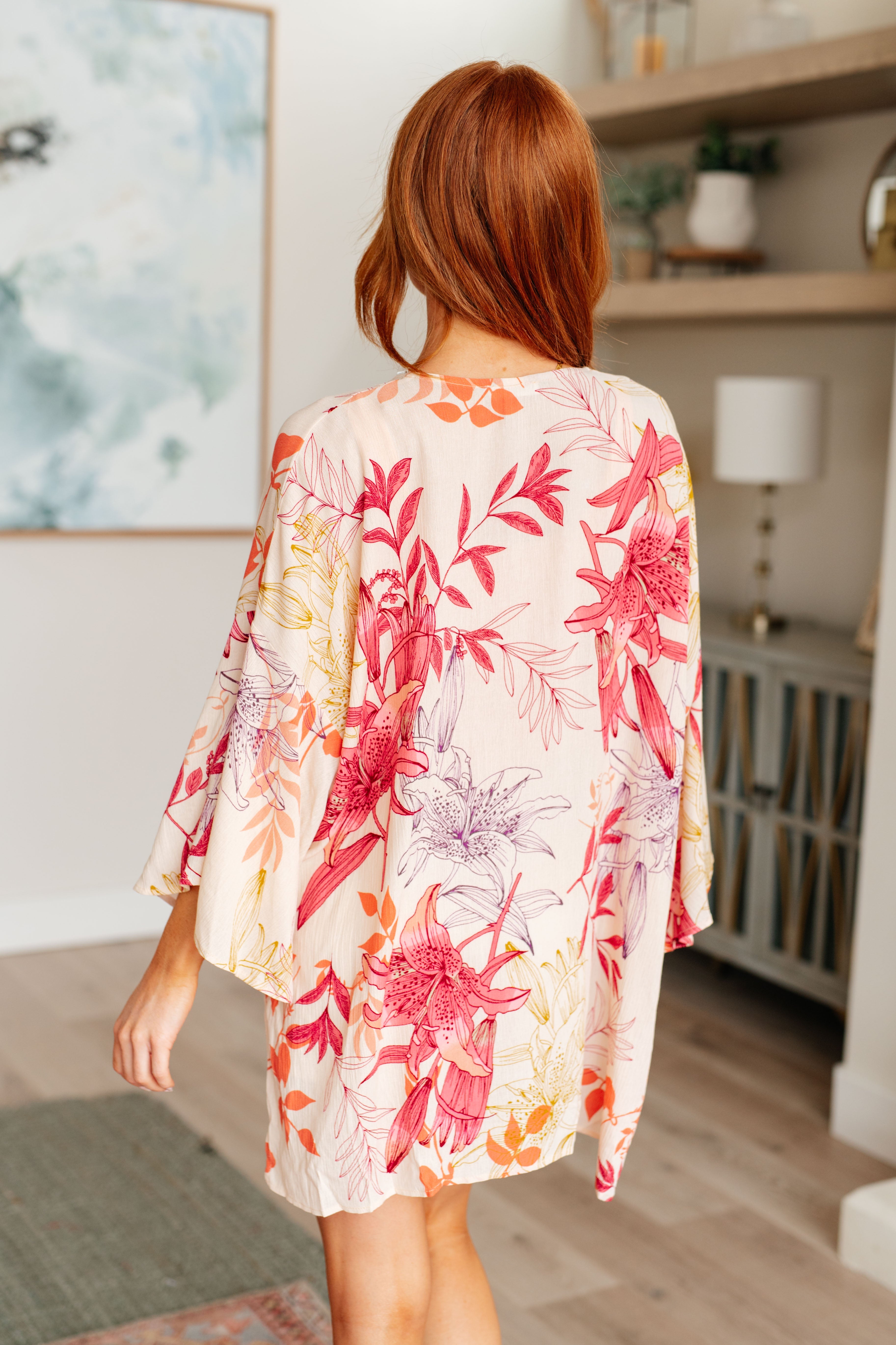 Vacay Vibes Bell Sleeve Kimono Coverup