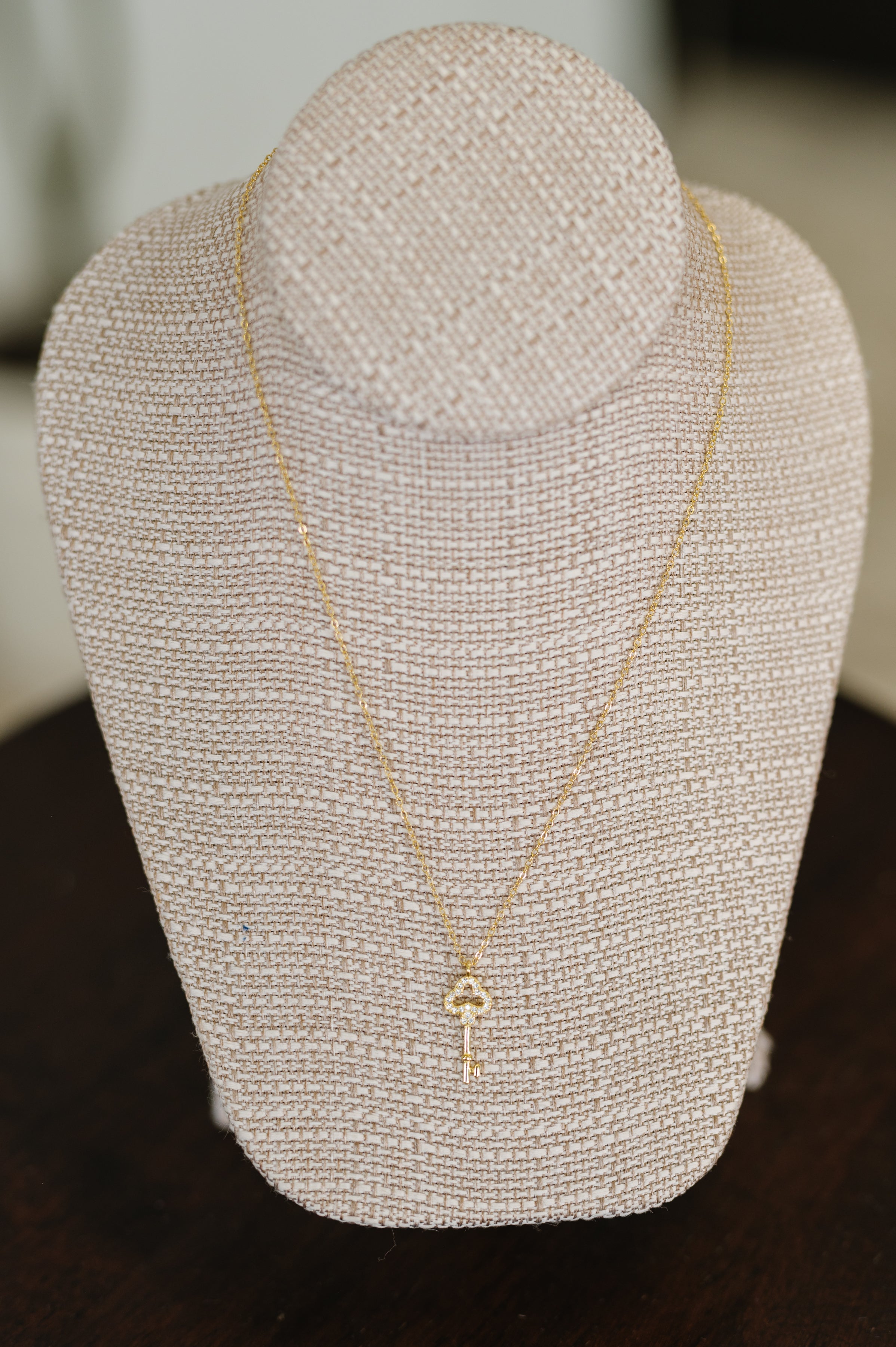 You Hold The Key Necklace Gold Plated 925 Silver