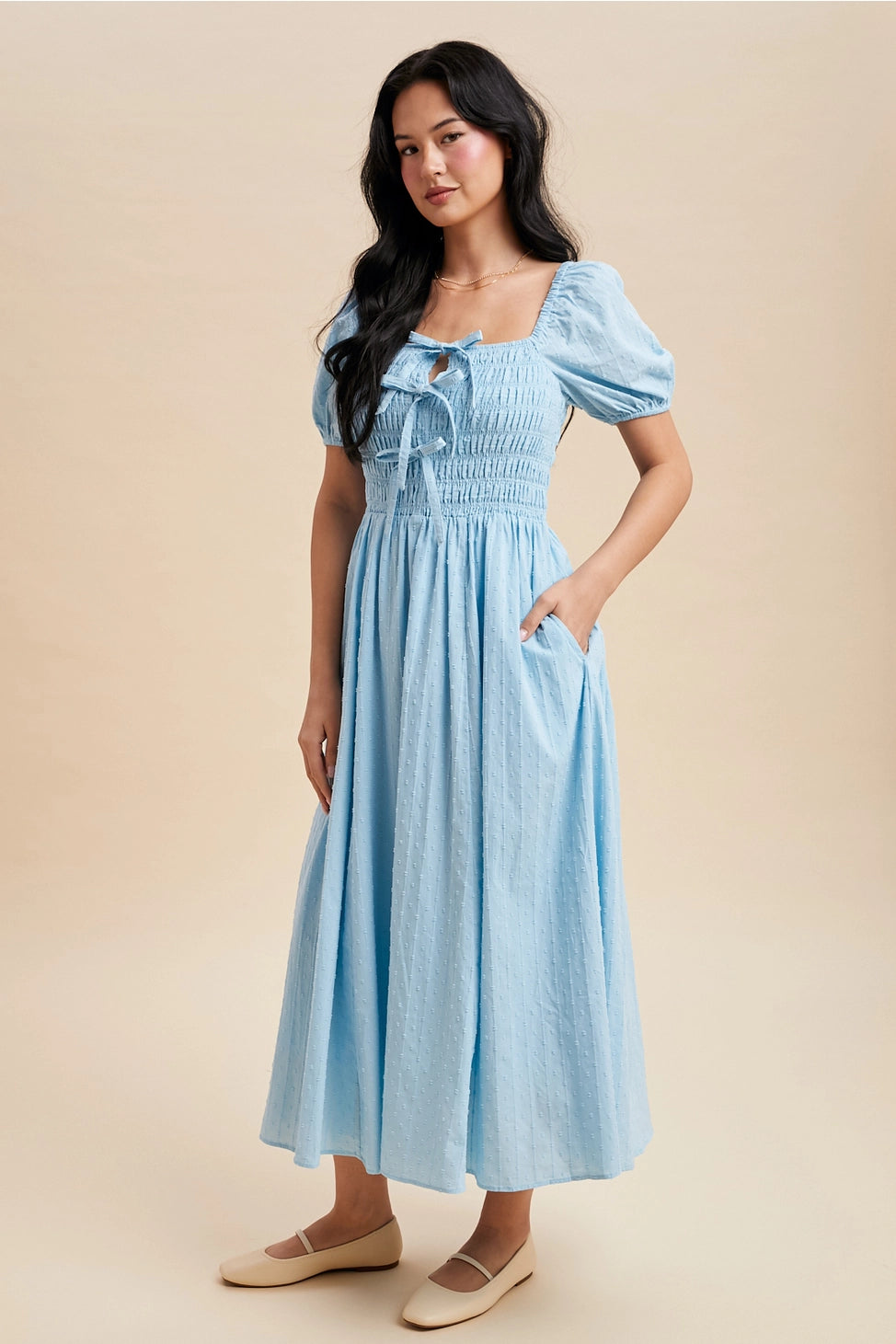 Wonderland Whimsy Dress In Blue Aura