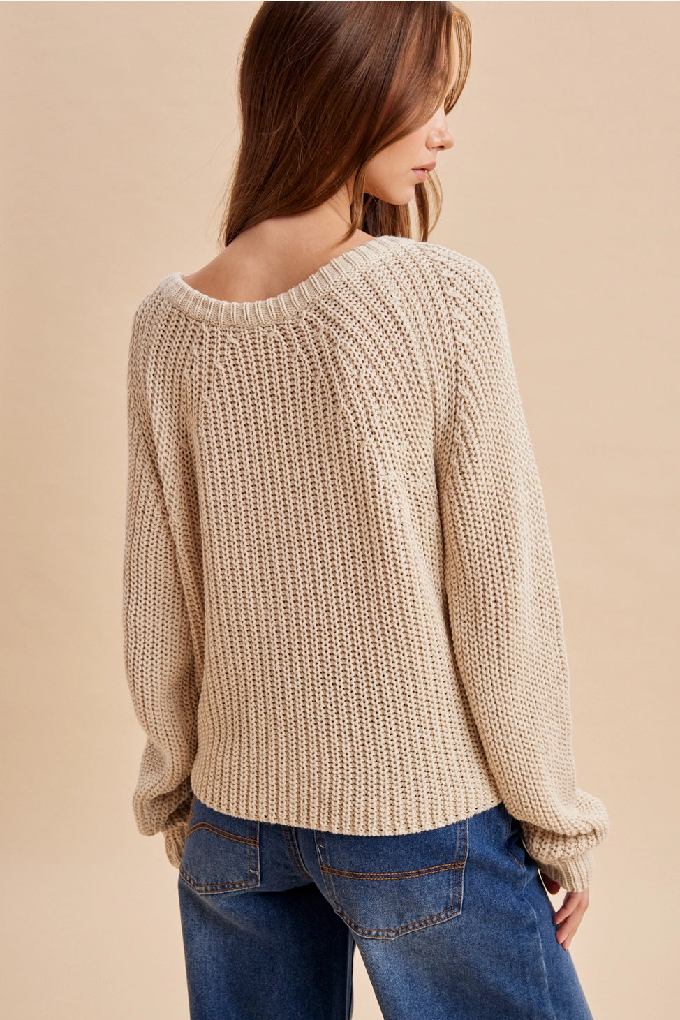Autumn Harvest Chunky Knit Cotton Cardigan