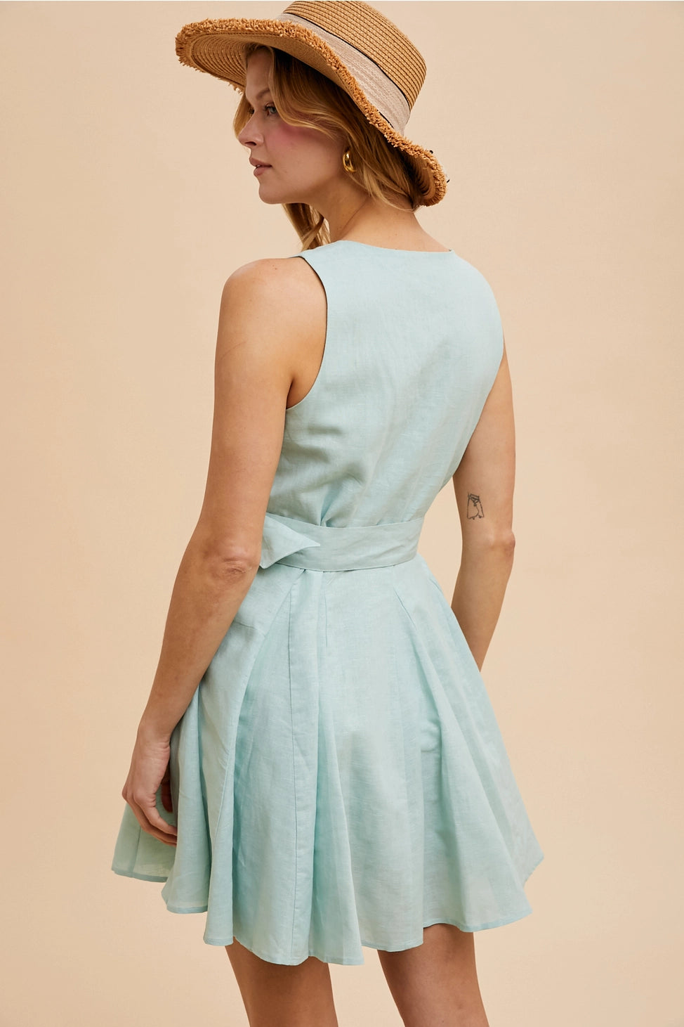 Mint To Love You Linen Dress