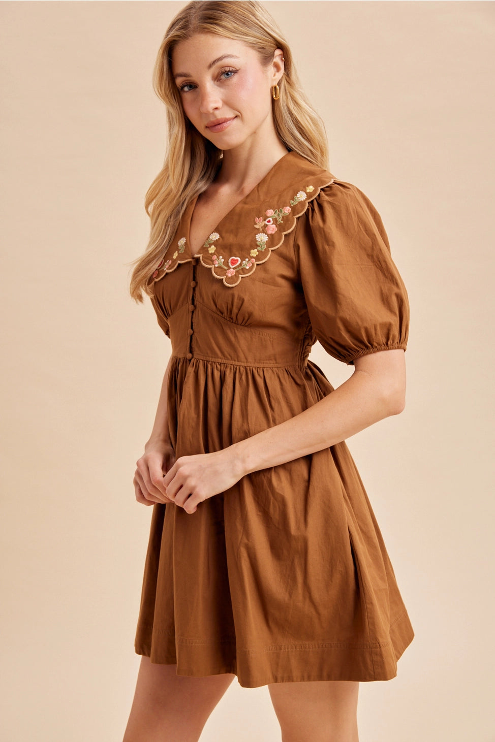 Giving Thanks Dress In Chestnut