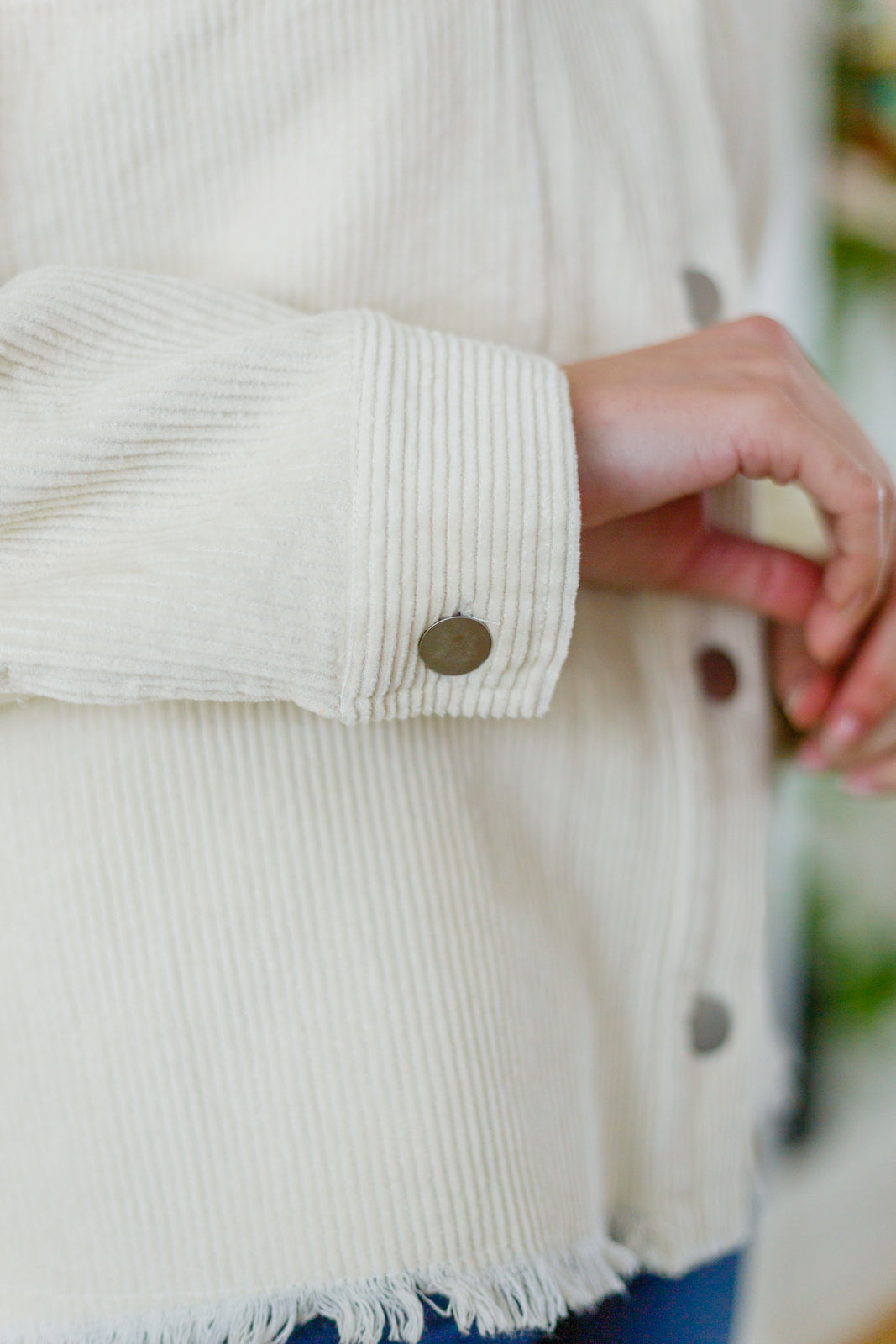 Invested in You Corduroy 100 Cotton Shacket