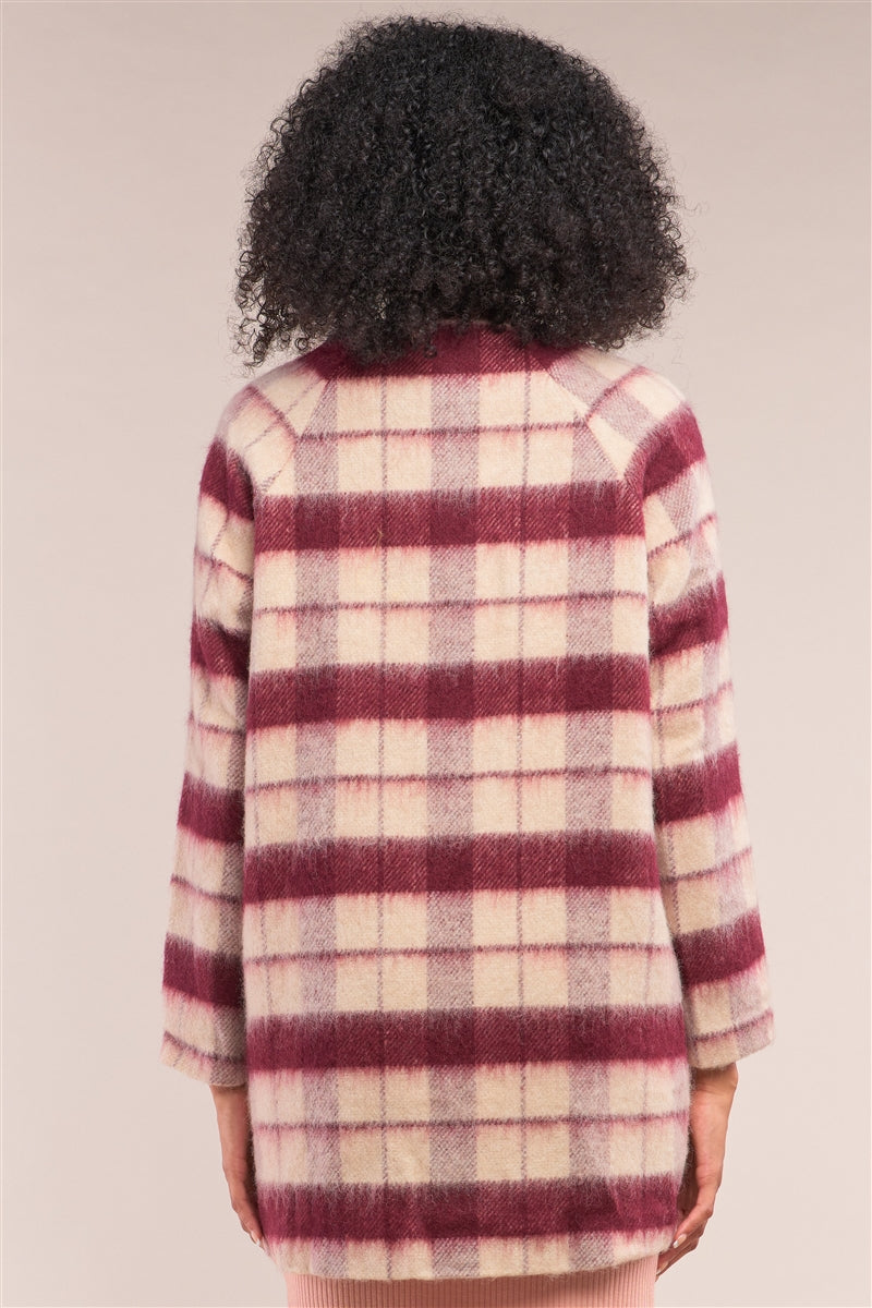 Champagne & Cranberries Wool Coat