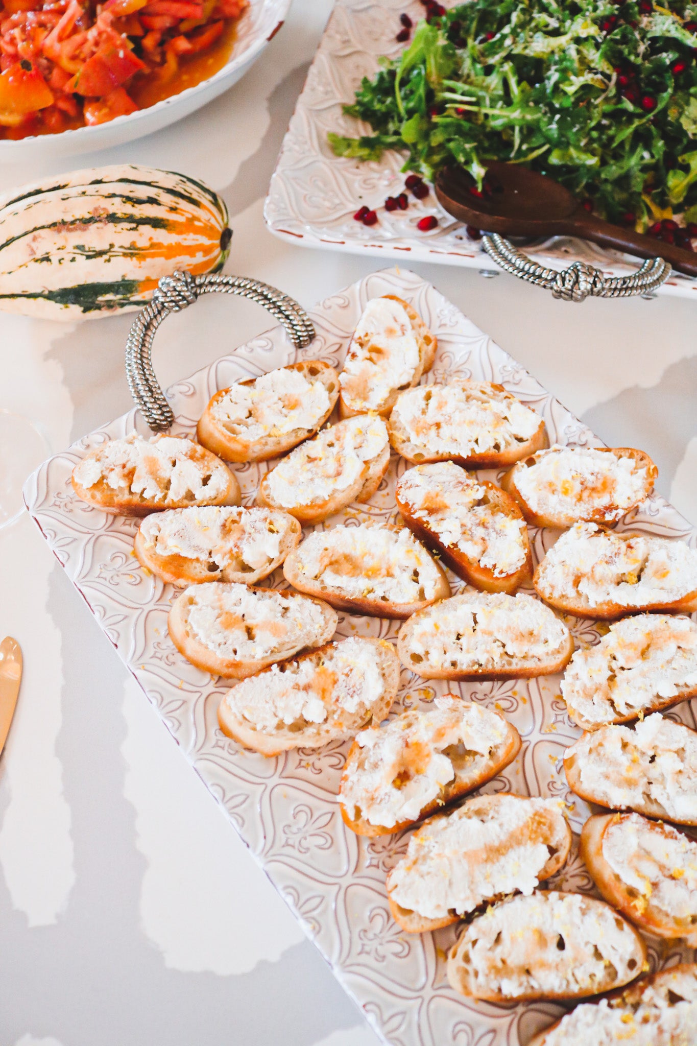 ORANGE ZEST RICOTTA CROSTINI BITES