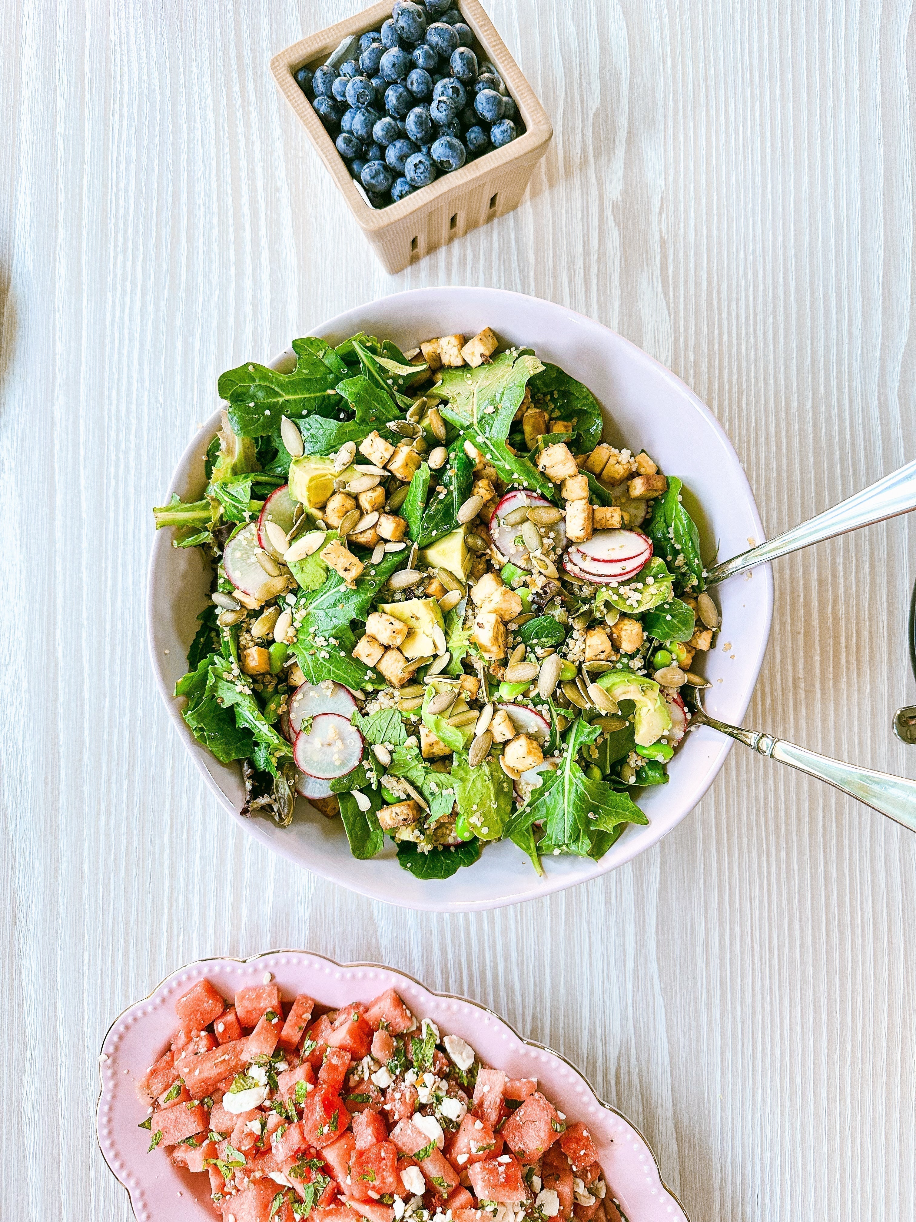 quinoa tofu salad