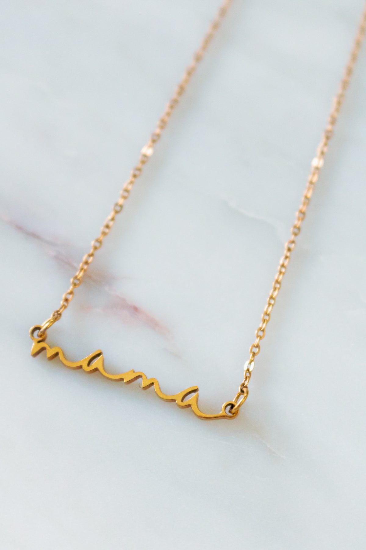 18K Gold Gift For My Mama Necklace