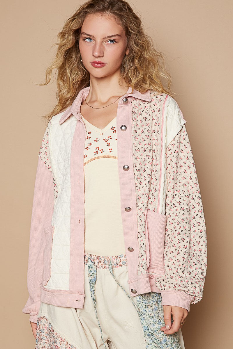 Sweet Petals Quilted Jacket In Dainty Floral