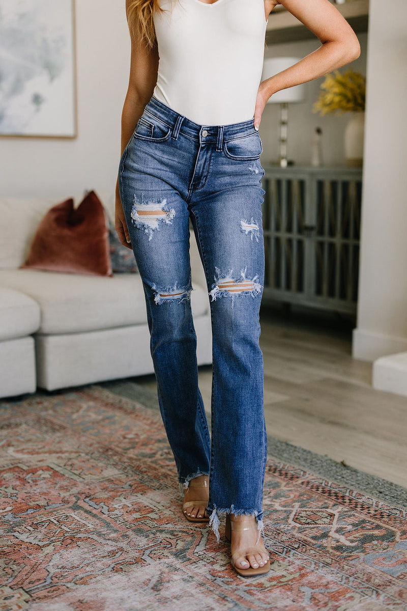 Judy Blue Cobalt Tummy Control Skinny Jeans · Filly Flair