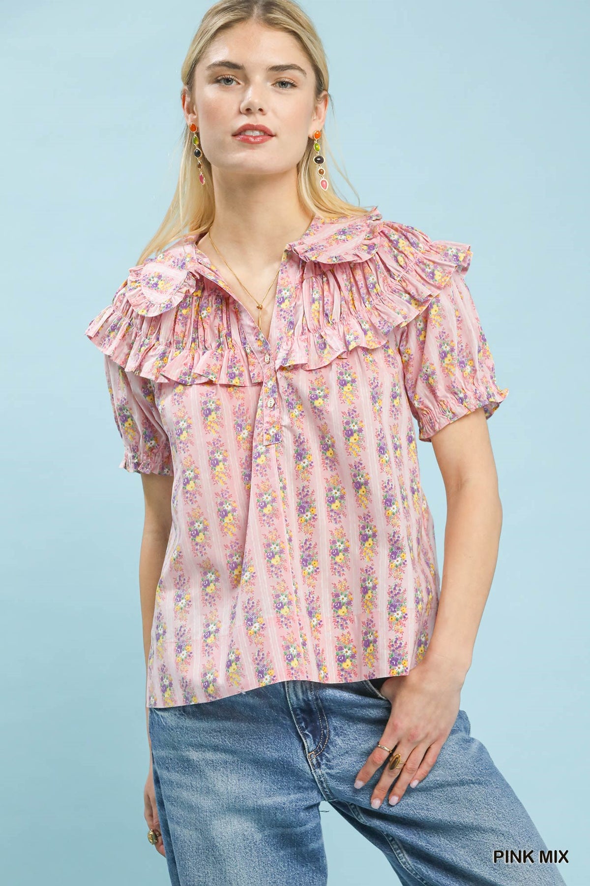 Forever & Always Dainty Floral Blouse