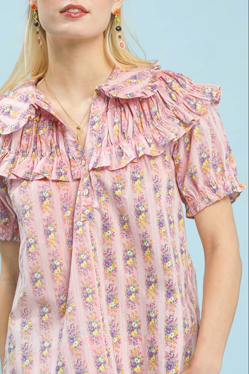 Forever & Always Dainty Floral Blouse