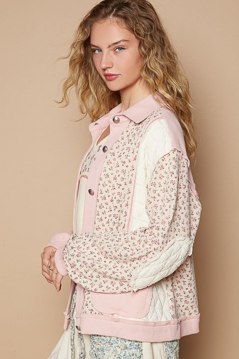 Sweet Petals Quilted Jacket In Dainty Floral