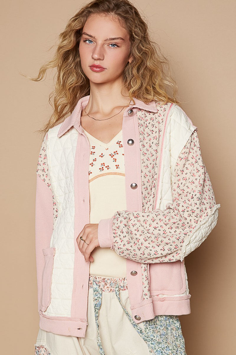 Sweet Petals Quilted Jacket In Dainty Floral