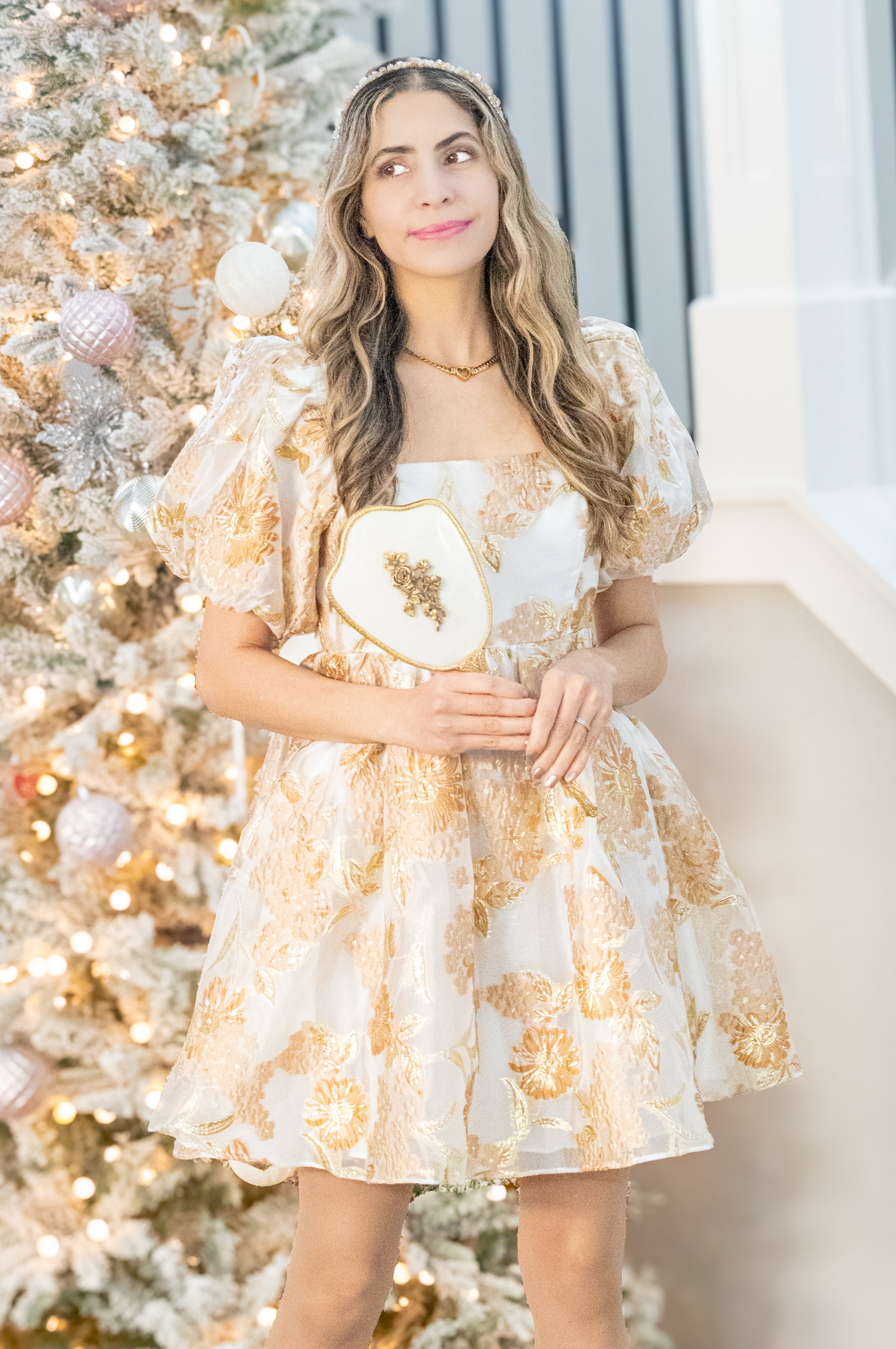 Fearless Dress in Swifty Holiday Gold -SALE-