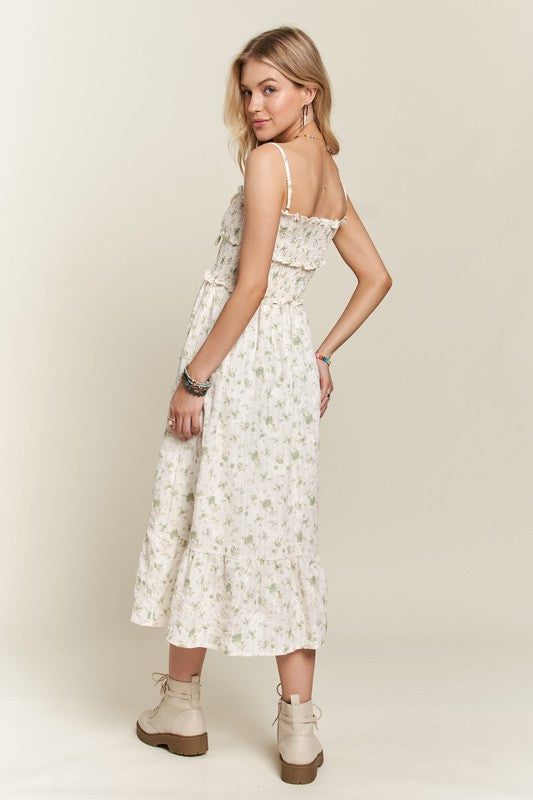 Ethereal Floral Sweetheart  Dress