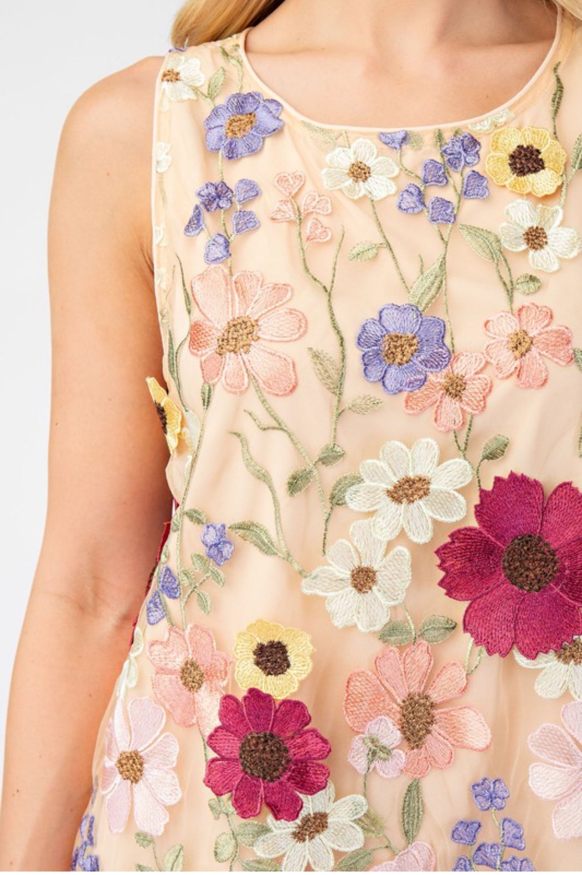 Grammys 3D Embroidered Floral Swifty Dress