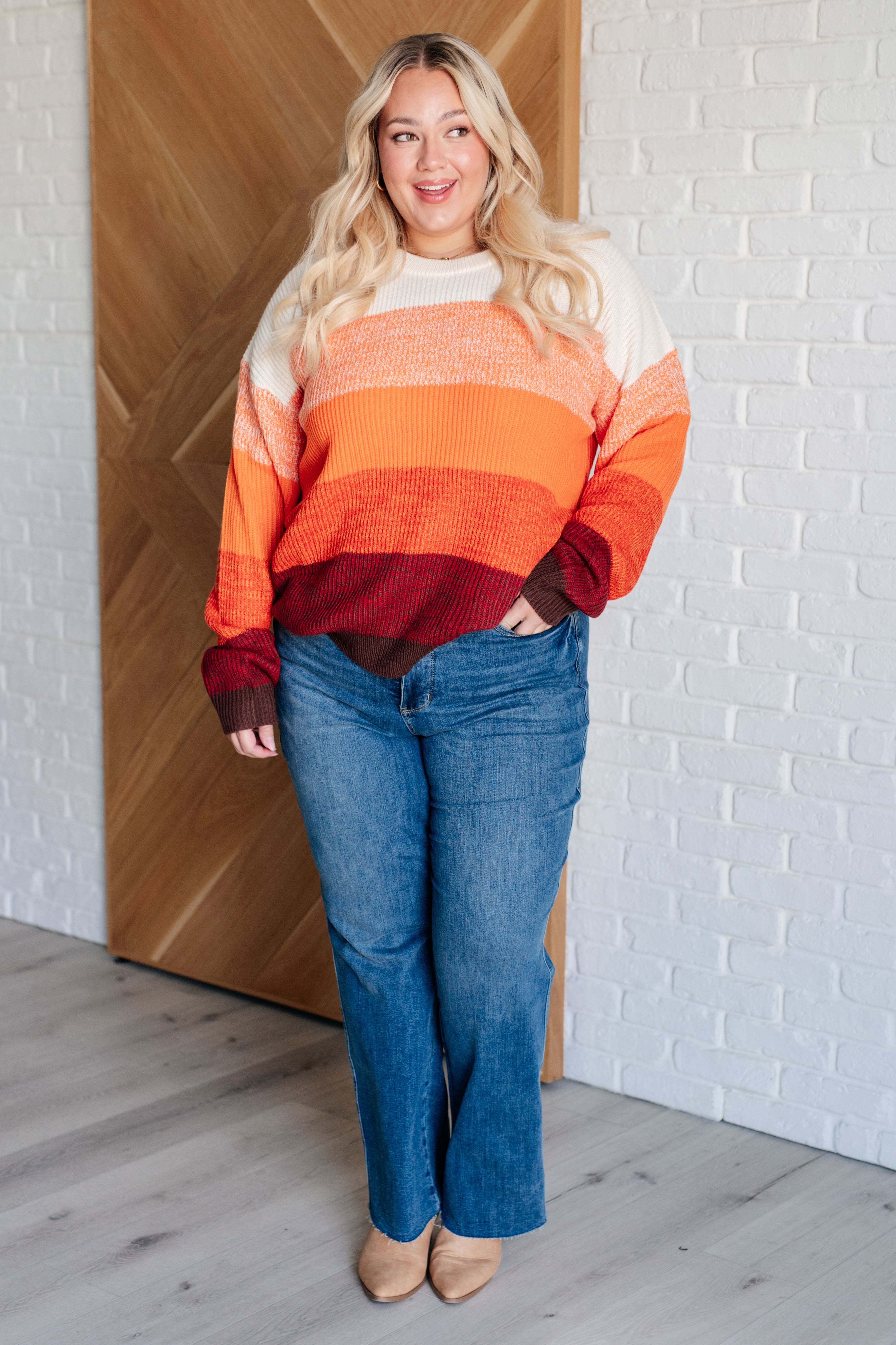 Pumpkin spice color sweater hotsell