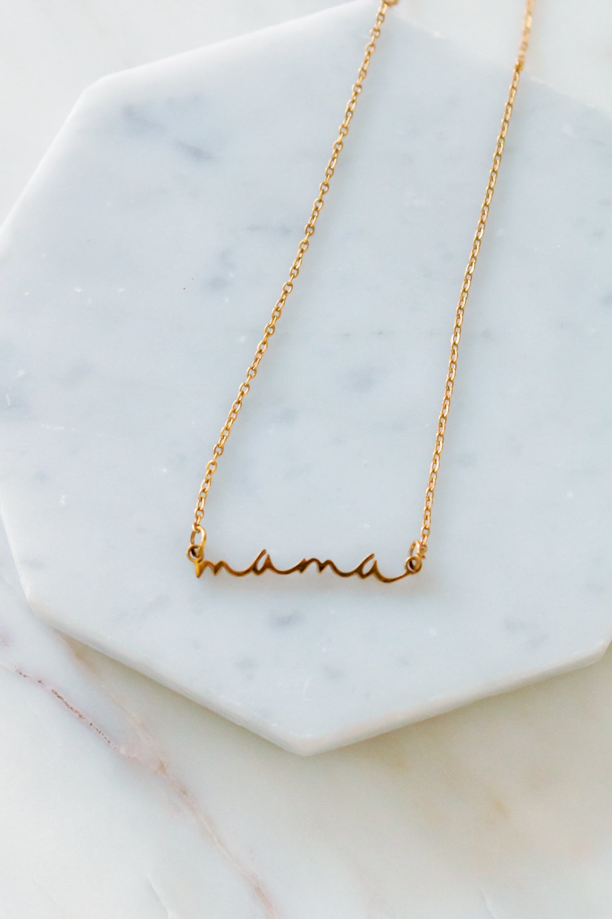 18K Gold Gift For My Mama Necklace