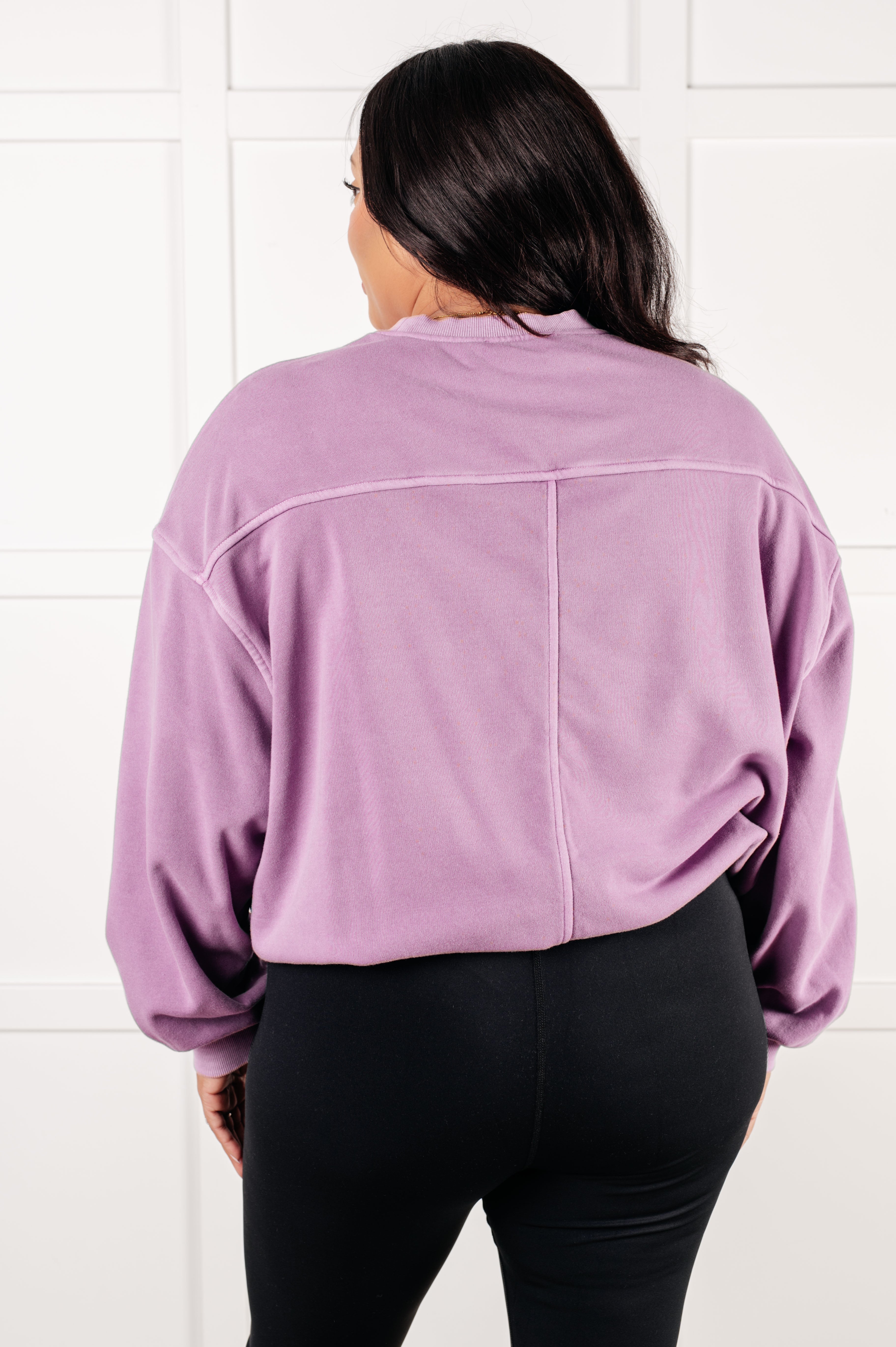 Cuddle Up Pullover in Violet