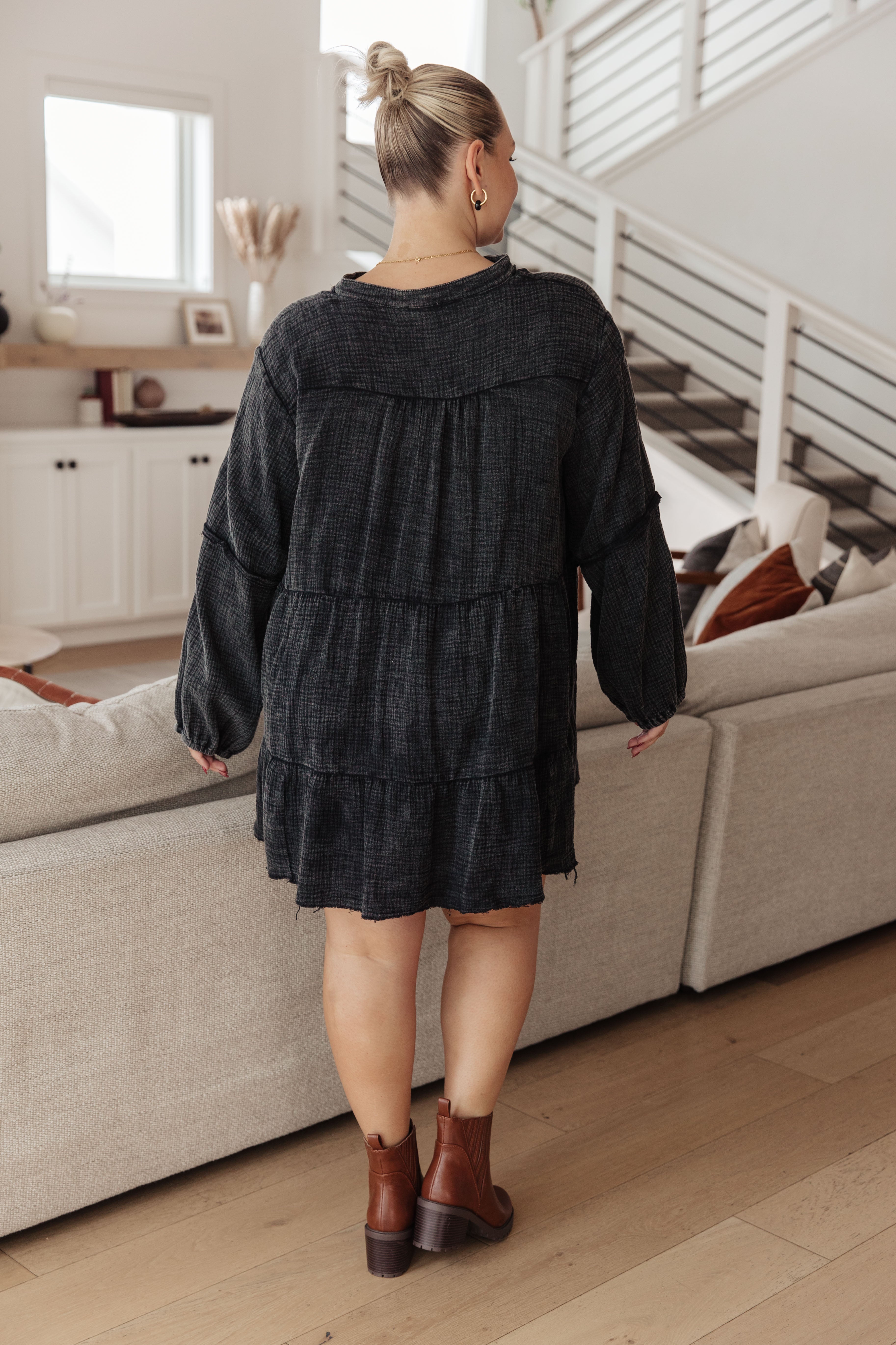 Autumn Darling Mineral Wash Cotton Dress