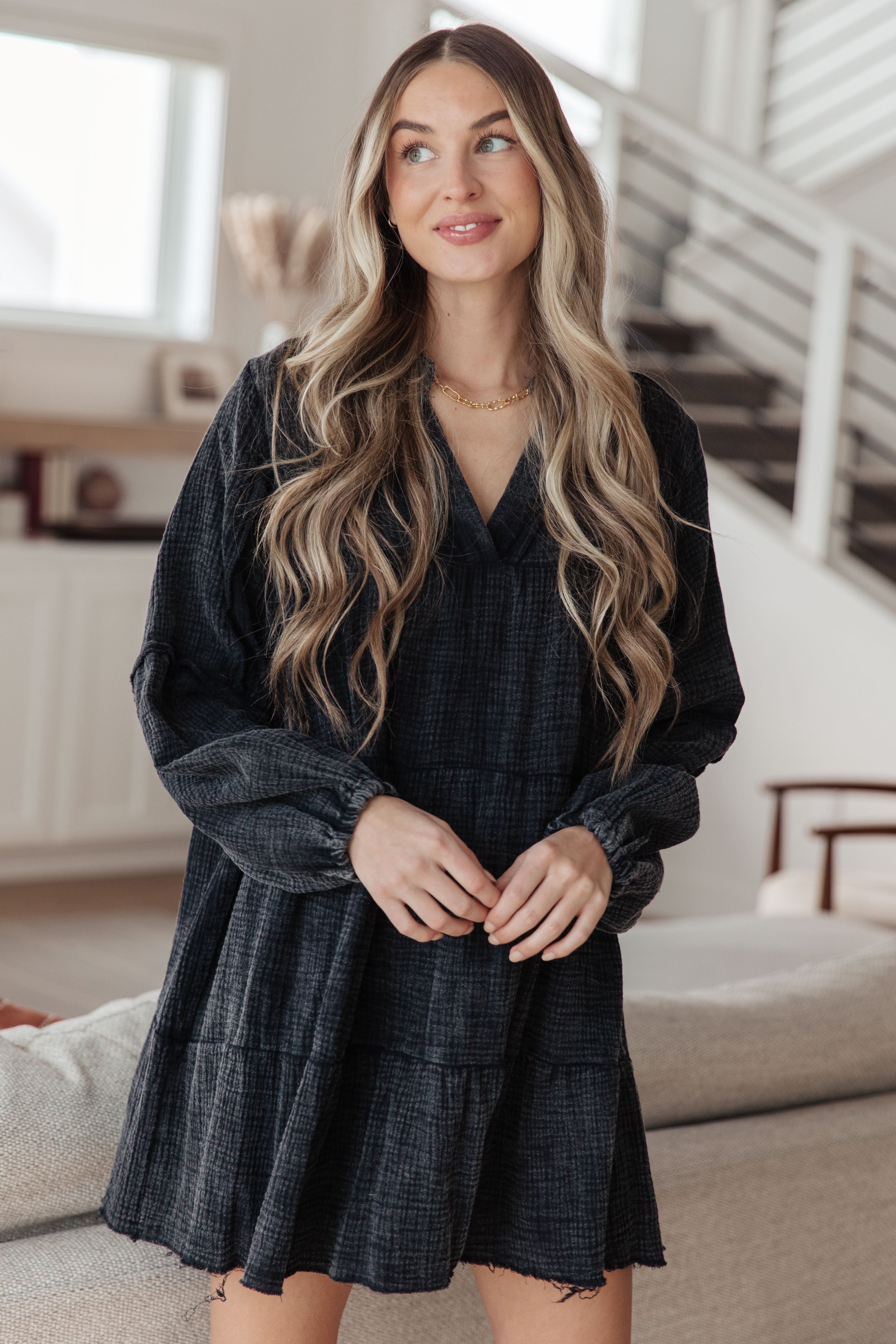 Autumn Darling Mineral Wash Cotton Dress